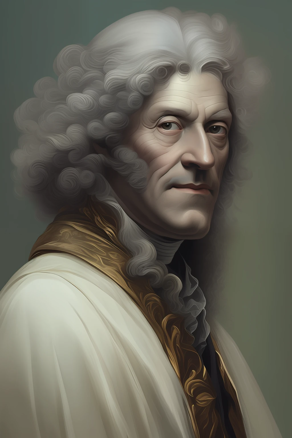 portrait of Voltaire by Nicolas de Largillière from the 1720s