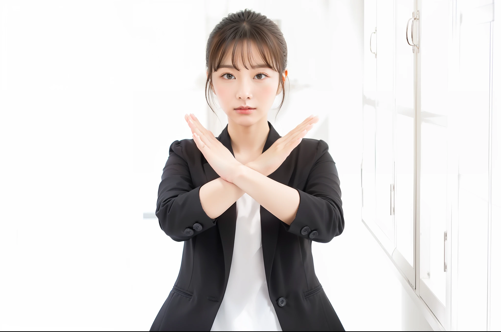 Standing, Solo, Kitchen, Girl, (Delicate Illustration: 1.4), (Renaissance Art: 1.4), (Masterpiece: 1.0), (Best Quality: 1.4), (Ultra High Resolution: 1.2), (Photorealistic: 1.4), (8k, RAW Photo: 1.2), (Soft Focus: 1.4), (18yo: 1.3), (Sharp Focus: 1.4), Beautiful Face Details