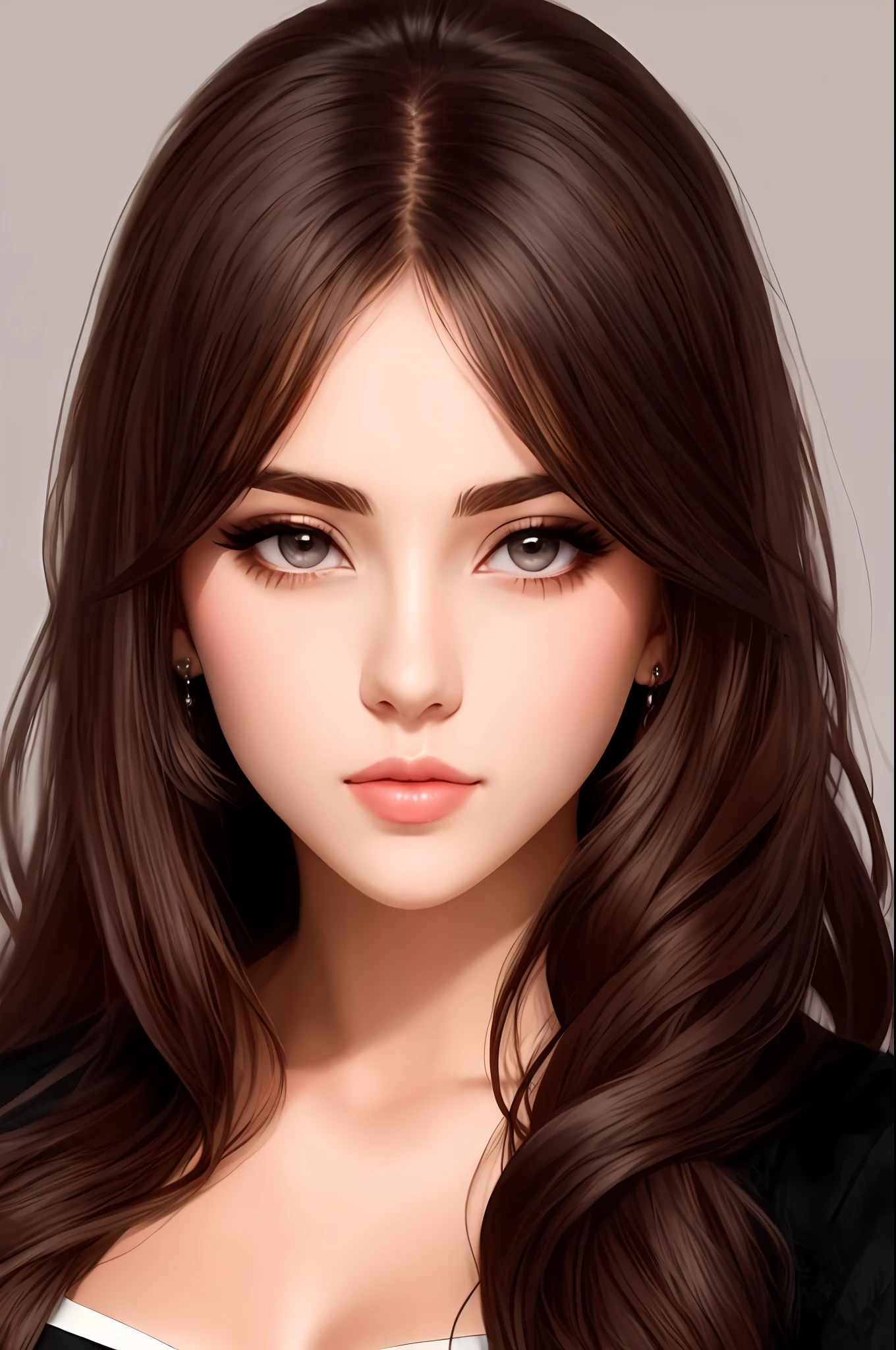 Creates a beautiful girl with a mean look and full body for the cover of a fanfic