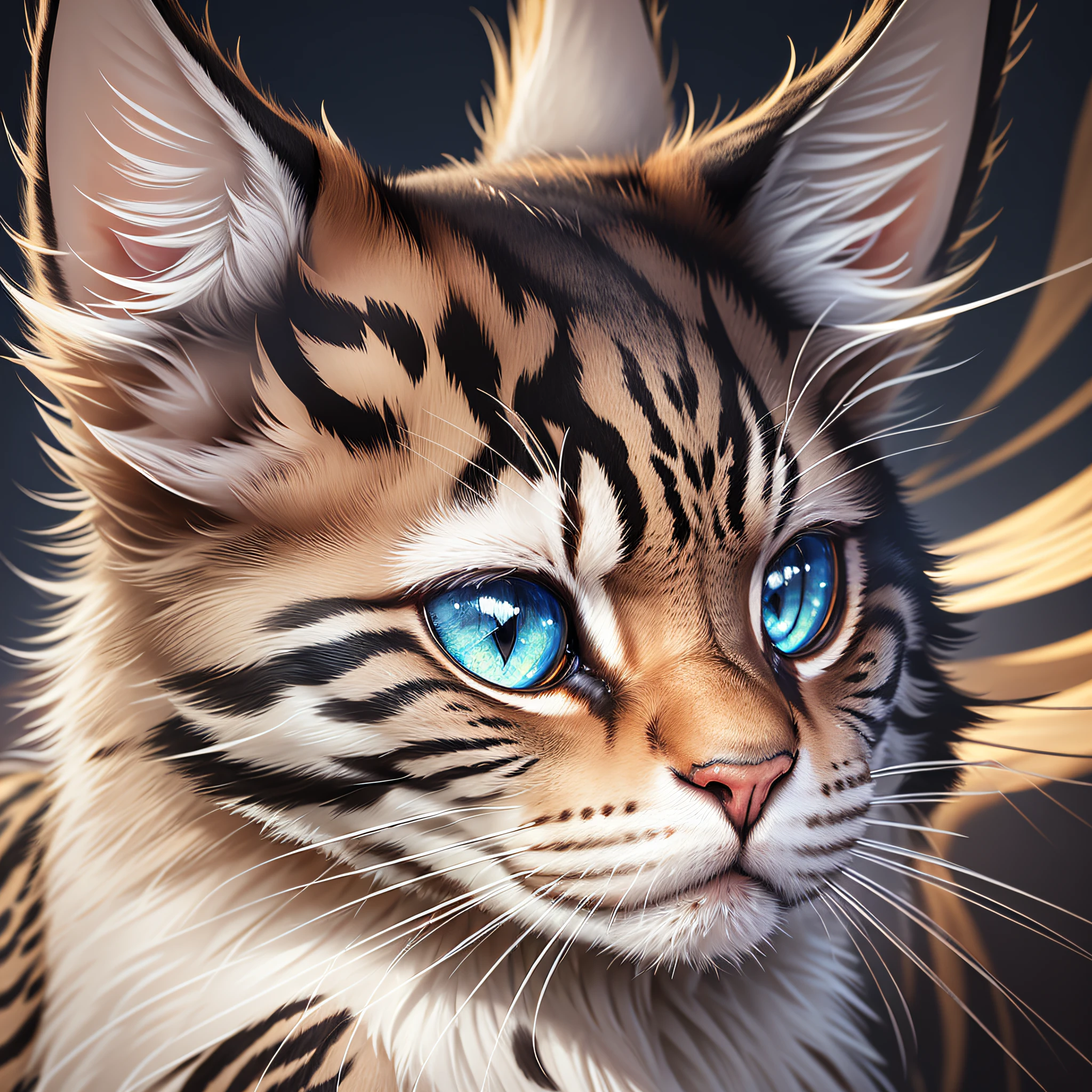 STICKER,"Feline Elegance": A beautifully detailed image of a graceful cat, showcasing its sleek fur, whiskers, and expressive eyes, with an air of elegance and poise, Surrealism, color field printing, high detail, UHD, 8k, anatomically correct, cinematic lighting 4d quality --auto --s2