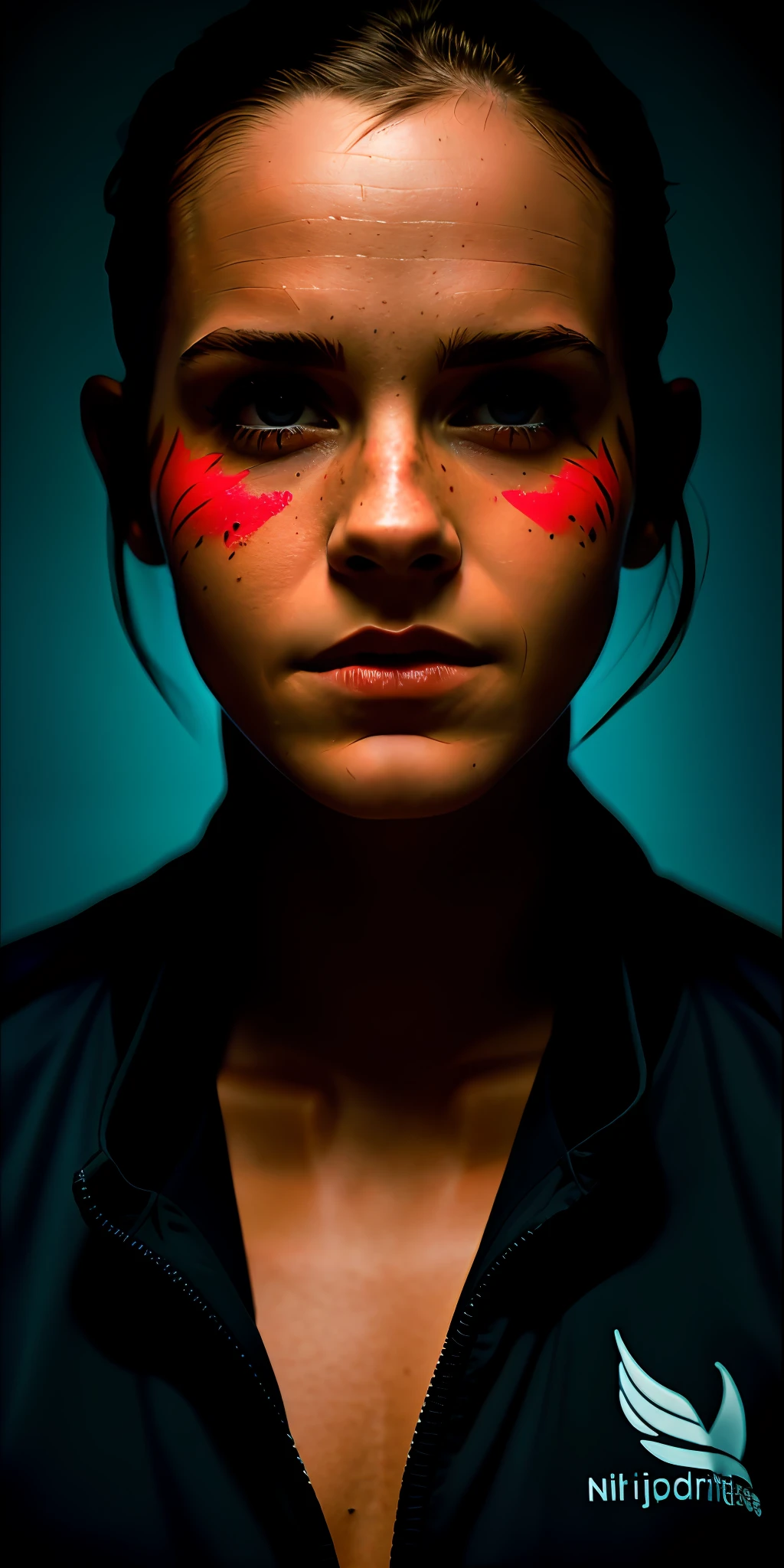 Emma Watson, in tracksuit, on the field for athletics, ((slim, petite)), big breasts, photorealistic, photo, masterpiece, realistic, realism, photorealism, high contrast, photorealistic, detailed, skin texture, ultra-detailed, realistic skin texture, armature, best quality, ultra high resolution, (photorealistic: 1.4), high resolution, detailed, raw photo, sharp repeated, Lee Jeffries film Nikon D850 Stock Photo 4 Kodak Portra Camera 400, f1.6 lens, rich colors, hyper-realistic realistic texture, dramatic lighting, unrealengine, popular on artstation, cinestill 800,
