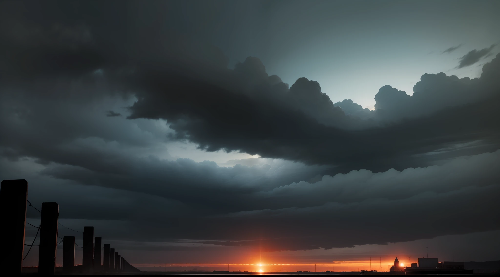 dark and frightening sky