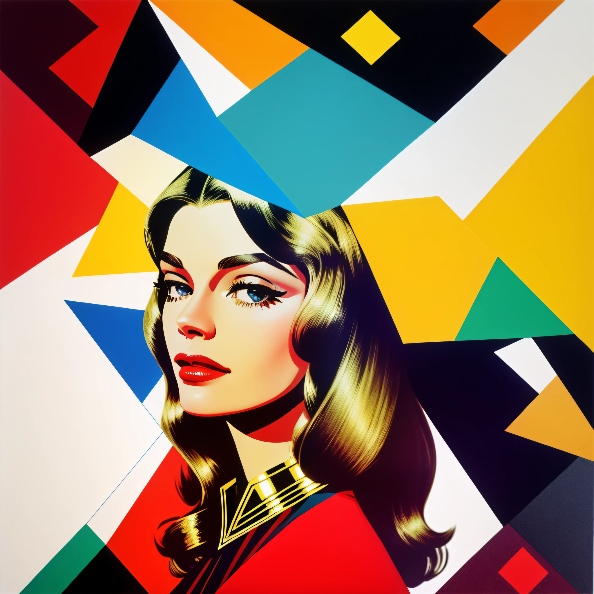 Life is Beautiful, Lauren Bacall, Abstract, Geometric,