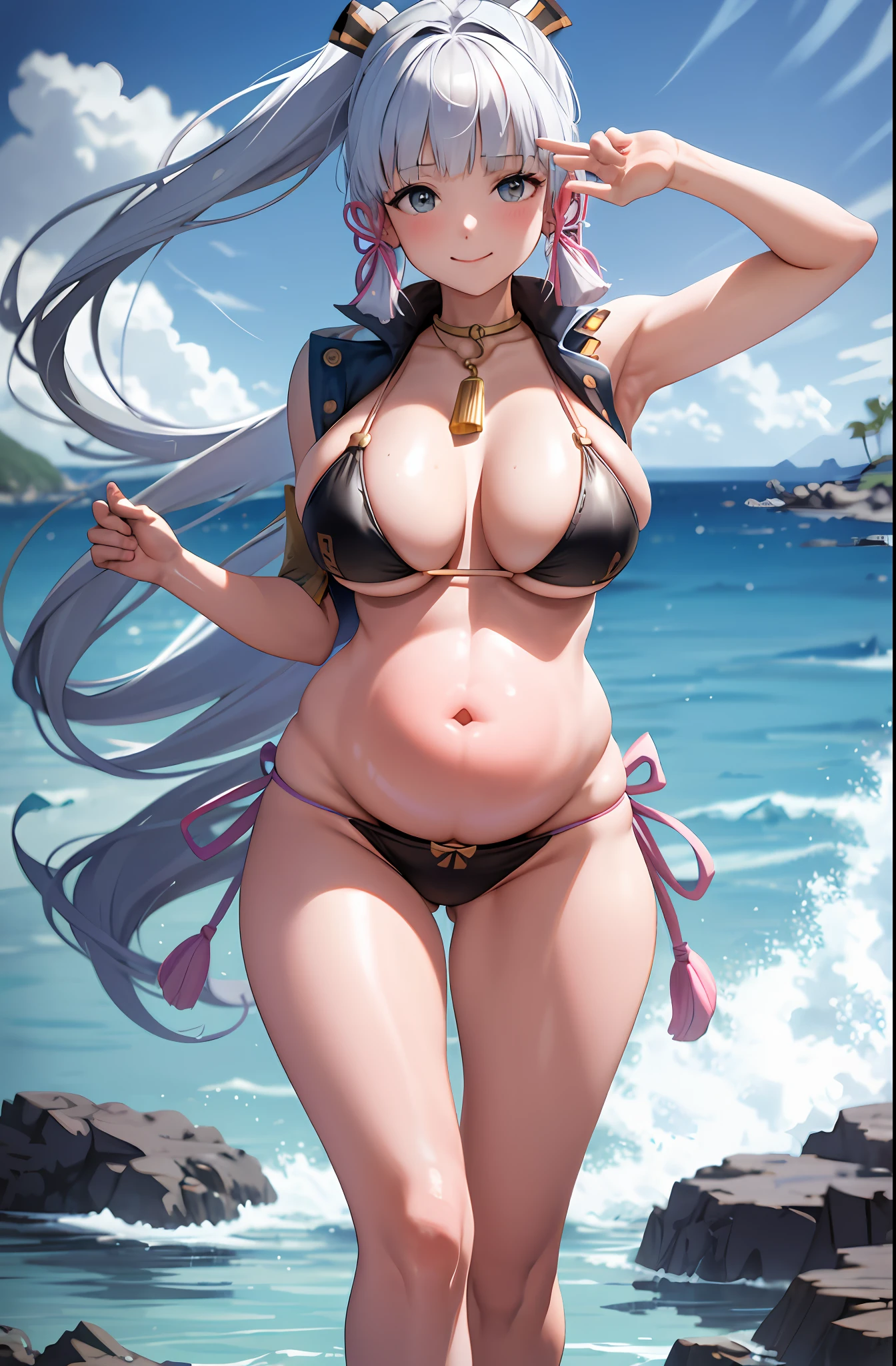 Masterpiece, best quality, 1 girl, smile, turn, buttocks, belly , full body, beach, transparent bikini (KBXLL:0.6), Abs, Muscles, Vest Line, Fitness, Clear Panties, Buttocks Forward, Hips Pouted, Hips Split, Pregnant Women, Big Breasts, Buttocks Facing Viewer, Facing Behind, Kissing, Tummy Close, White Skin, Exposed Belly, Open Breasts, Bulging Abdomen, Upturned Buttocks, Belly Pregnant with Twins, October Pregnancy, Big White Legs, Full Body, Exposed Feet, Fragrant Feet, White Panties, Big Tits, Big Breasts, Big Tits, Big Breasts, Large Bust, Exposed Breasts, Cleavage, No Pants, Milk Cup, Drinking Water