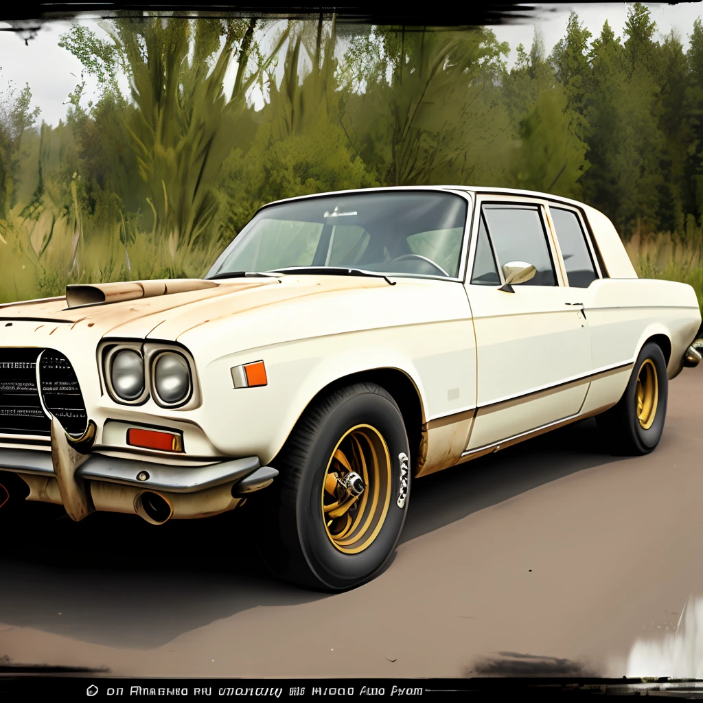 Antique car style mad max