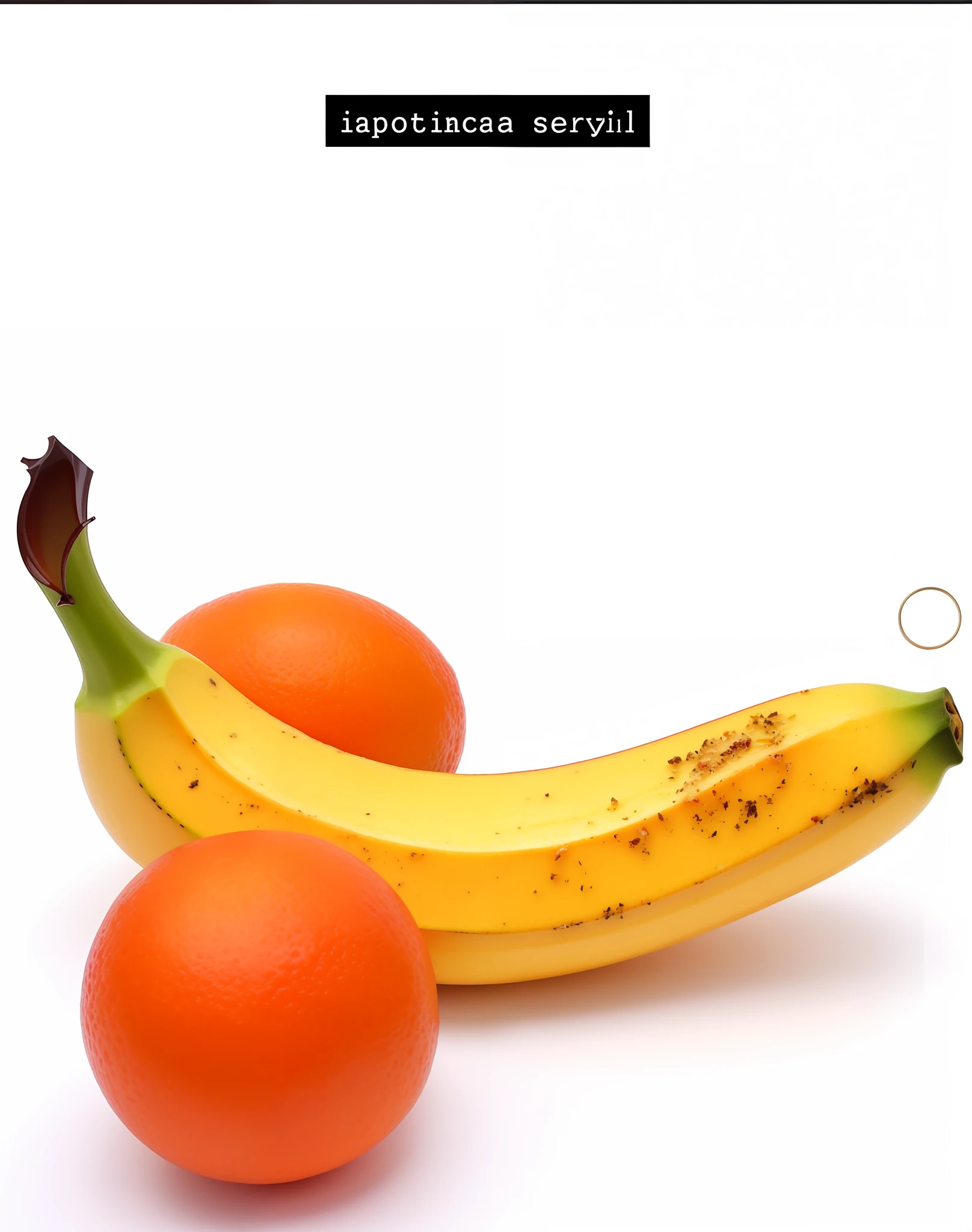 there is a banana and two oranges on a white surface, orange extremely coherent, apple orange, sentient fruit, professional fruit photography, fruitcore, apprehensive mood, super realistic food picture, yellow-orange, smooth in _ the background, fruits, fruit celebrity, accidentally photographed, simple but effective composition, eating rotting fruit, 🐿🍸🍋 --auto --s2