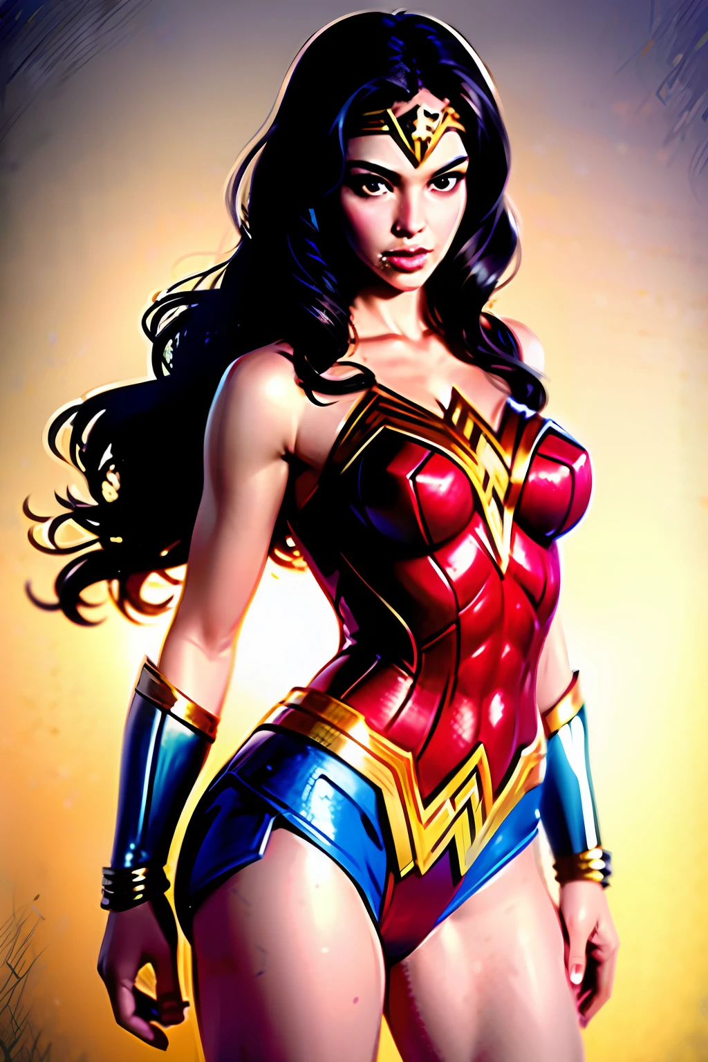 Wonder Woman realistic nud