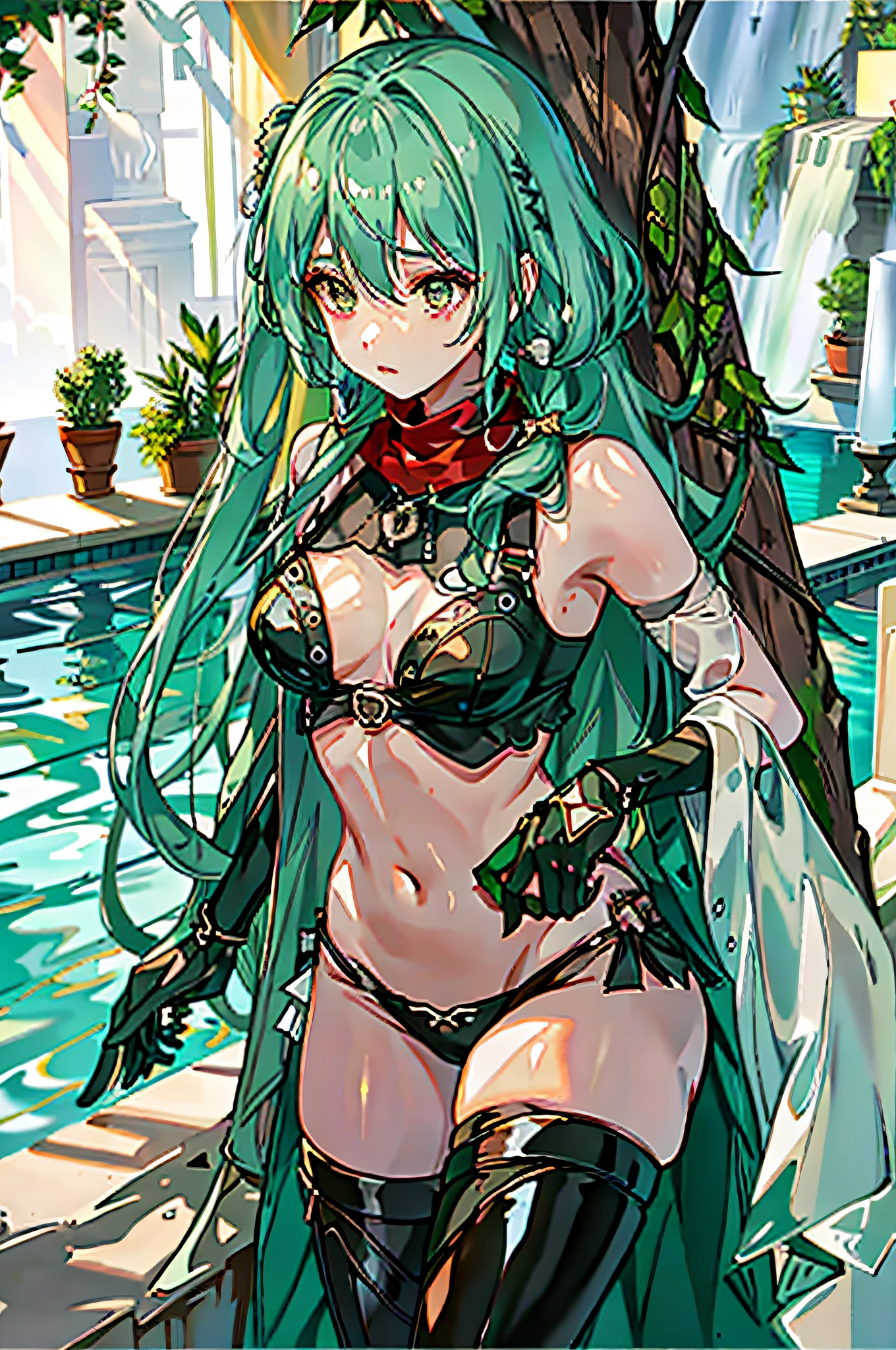 (Masterpiece), (best quality: 1.2), ridiculous, [: intricate details: 0.2], 1 girl, wet skin, (soaked hair: 1.2), (fog: 1.2), mist, shiny skin, partially submerged in swimming pool, (wet hair: 1.2), shower, fog, mist, rain, tiny droplets, wet, soaked in water, moisture, exposed, vacuum, camel teeth, , transparent clothes, body curve, transparent cloth