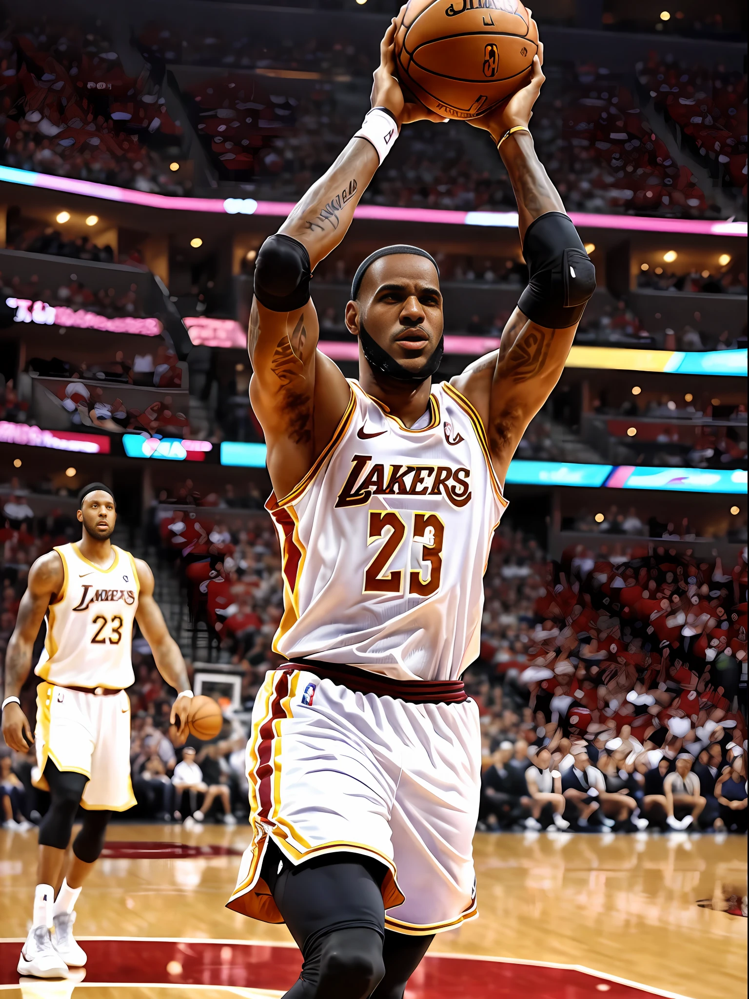 LeBron James is dunking --auto --s2
