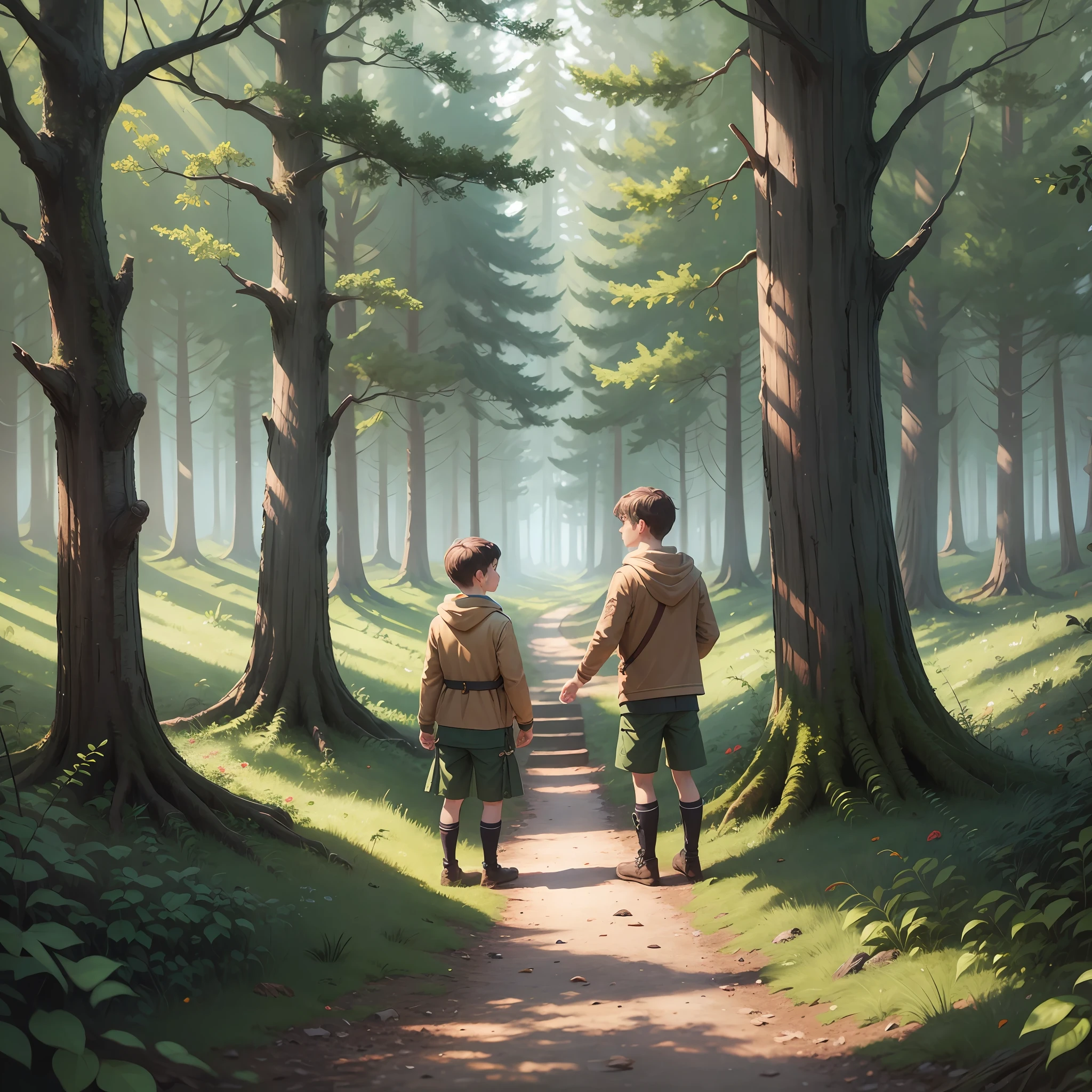 Victor and Daniel are in the woods and find a tree with a small door in its trunk. --auto --s2
