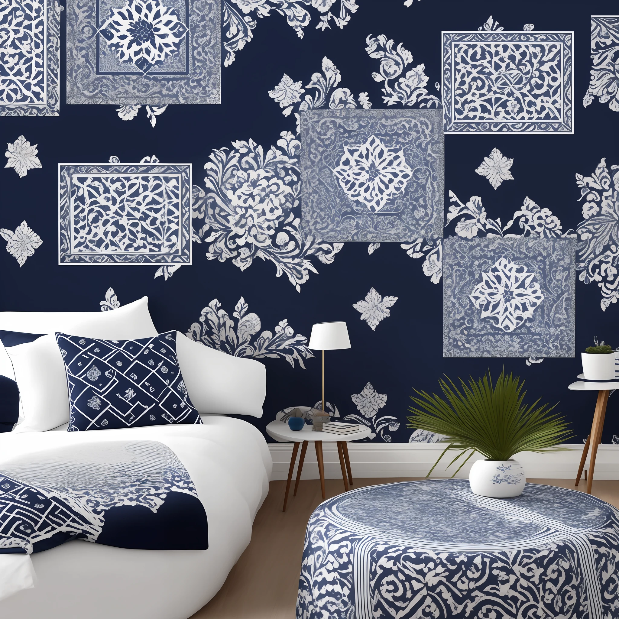 Create a modern background with the color navy blue and white predominating --auto --s2