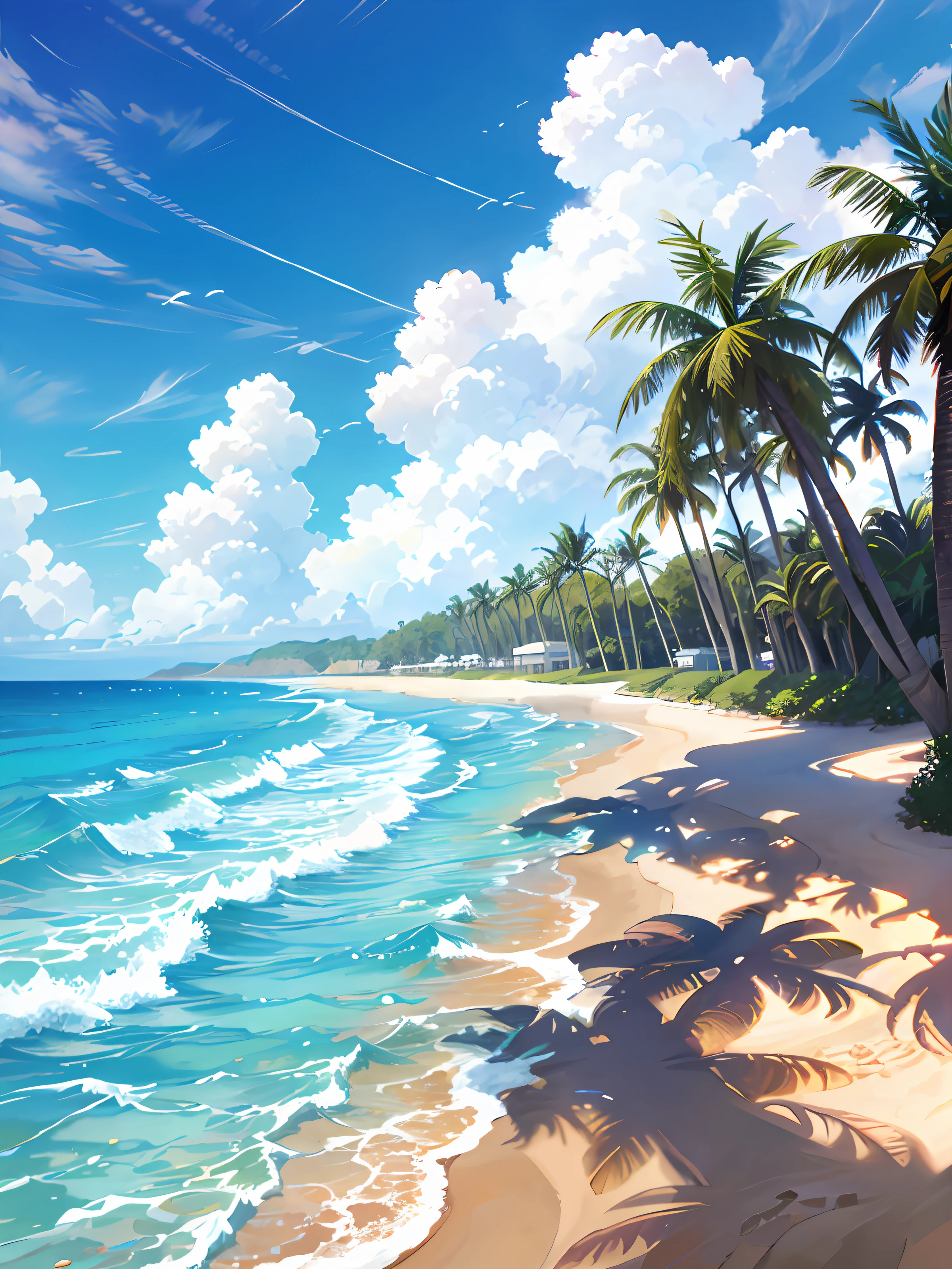 summer, sun, ocean, beach --v6