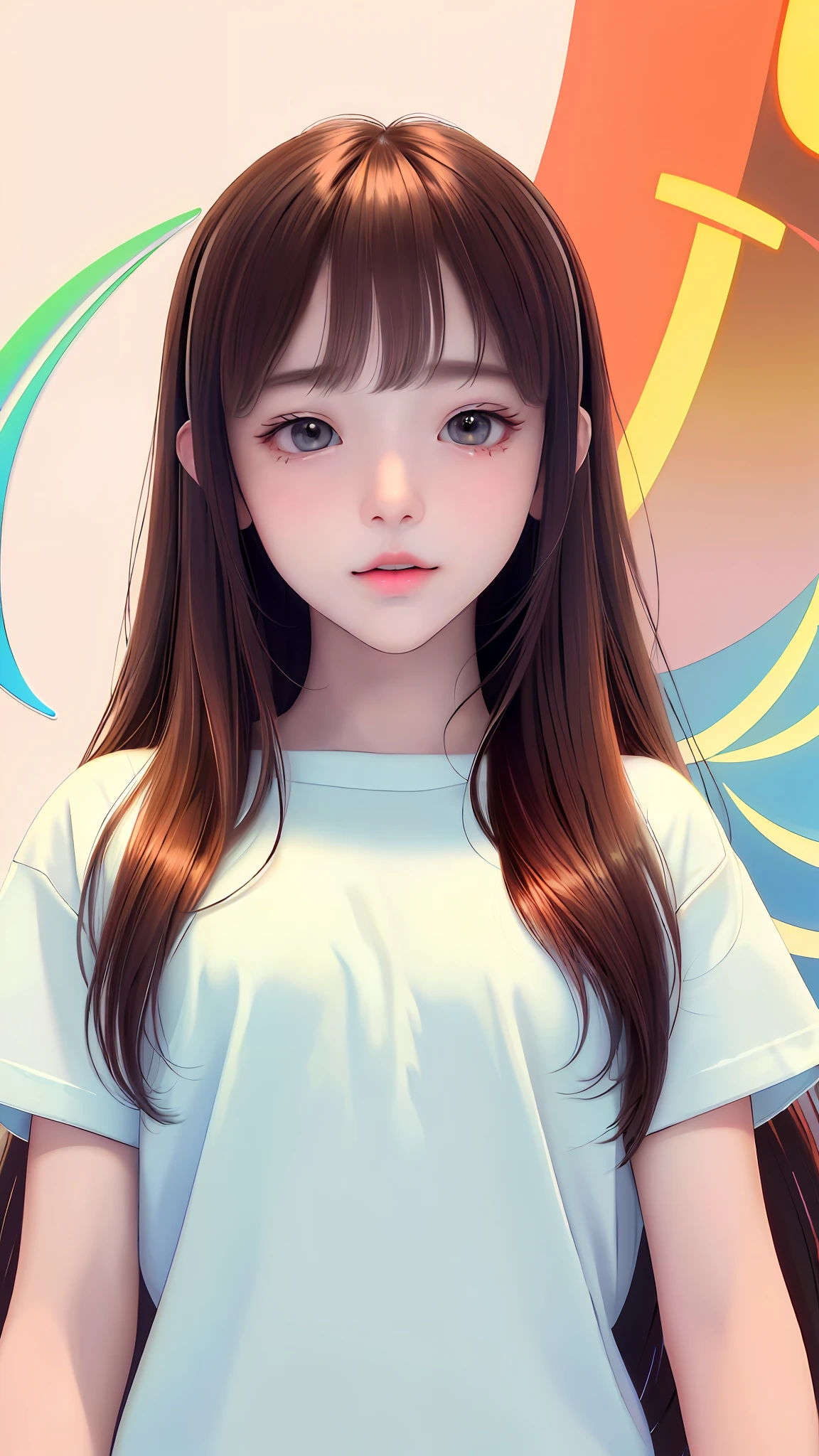 original,(illustration:1.1),(best quality),(masterpiece:1.1),(beautiful and clear background:1.25),(extremely detailed CG unity 8k wallpaper:1.1),
1girl, flat bangs, stunning innocent symmetry face, shirt, emotional, ulzzang, (PureErosFace_V1:0.7)
