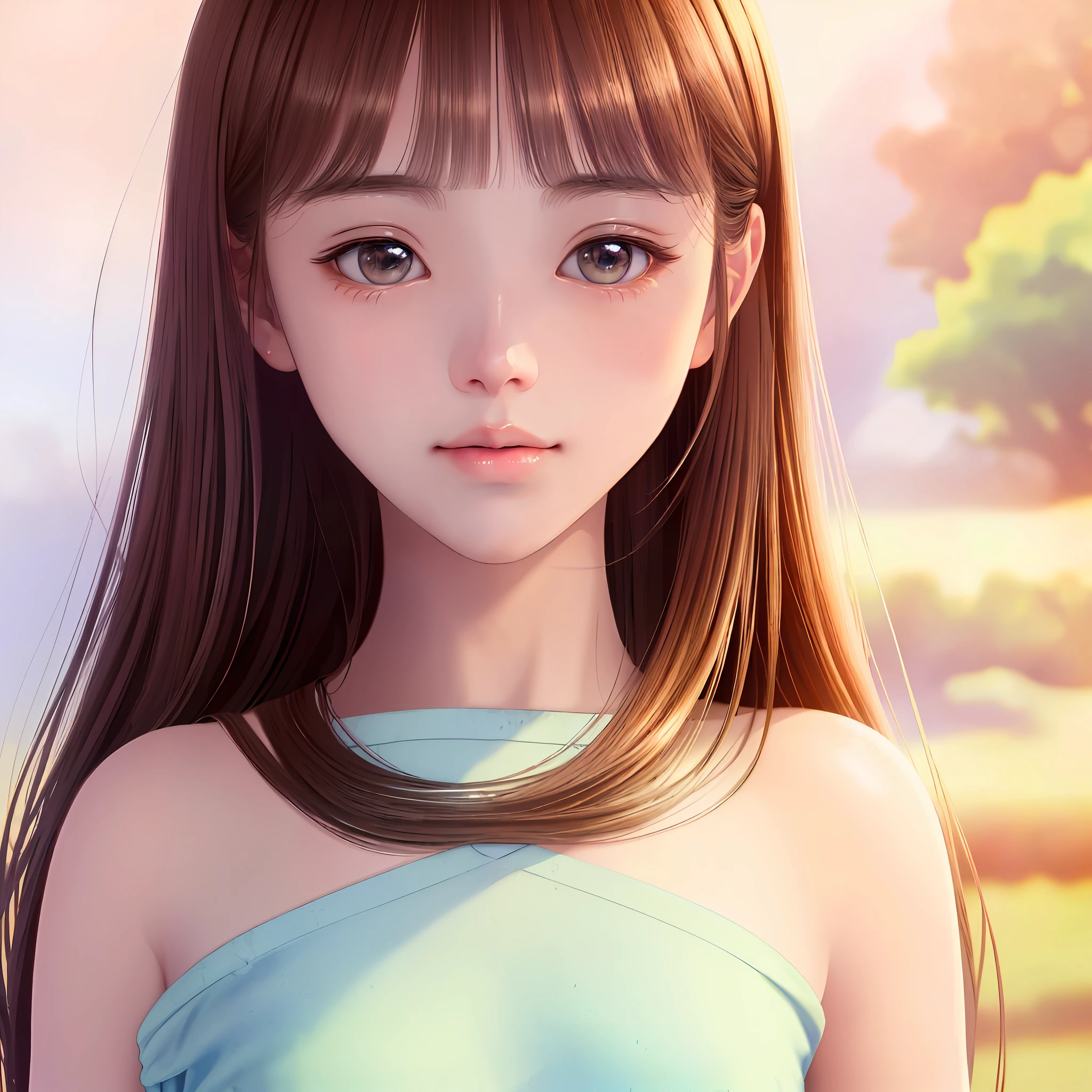 original,(illustration:1.1),(best quality),(masterpiece:1.1),(beautiful and clear background:1.25),(extremely detailed CG unity 8k wallpaper:1.1),
1girl, flat bangs, stunning innocent symmetry face, shirt, emotional, ulzzang, (PureErosFace_V1:0.7)