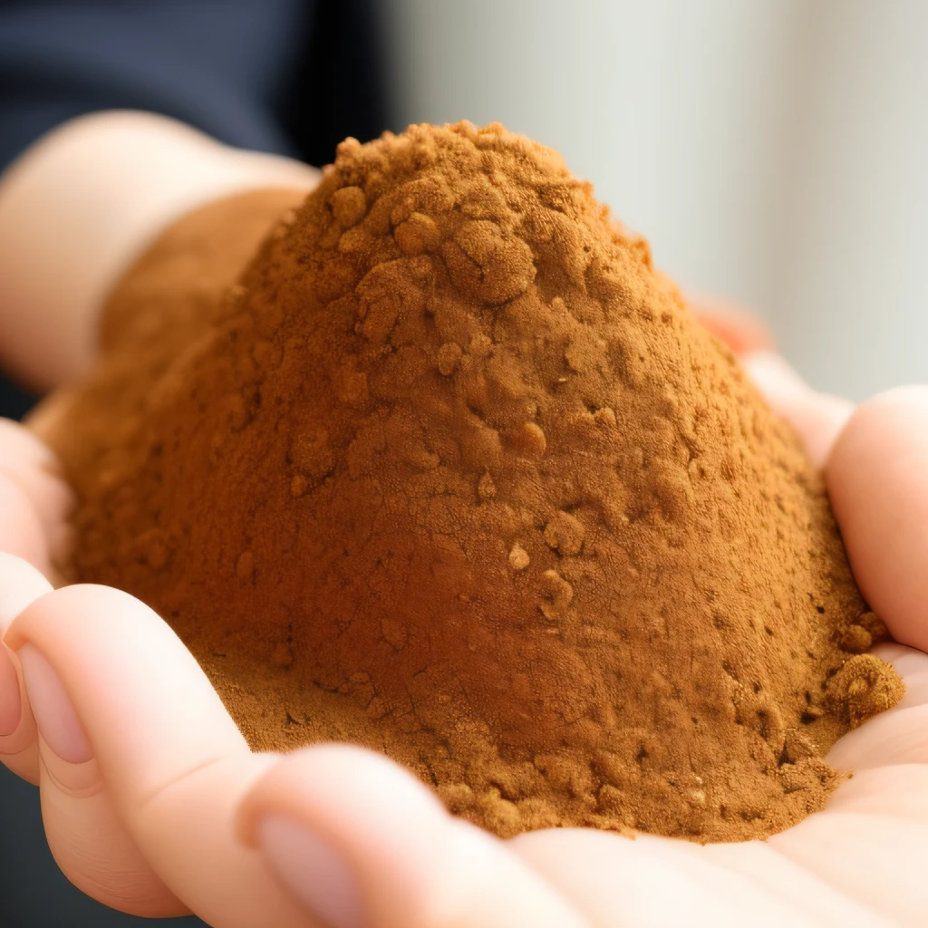 An anthill in the shape of a human hand
