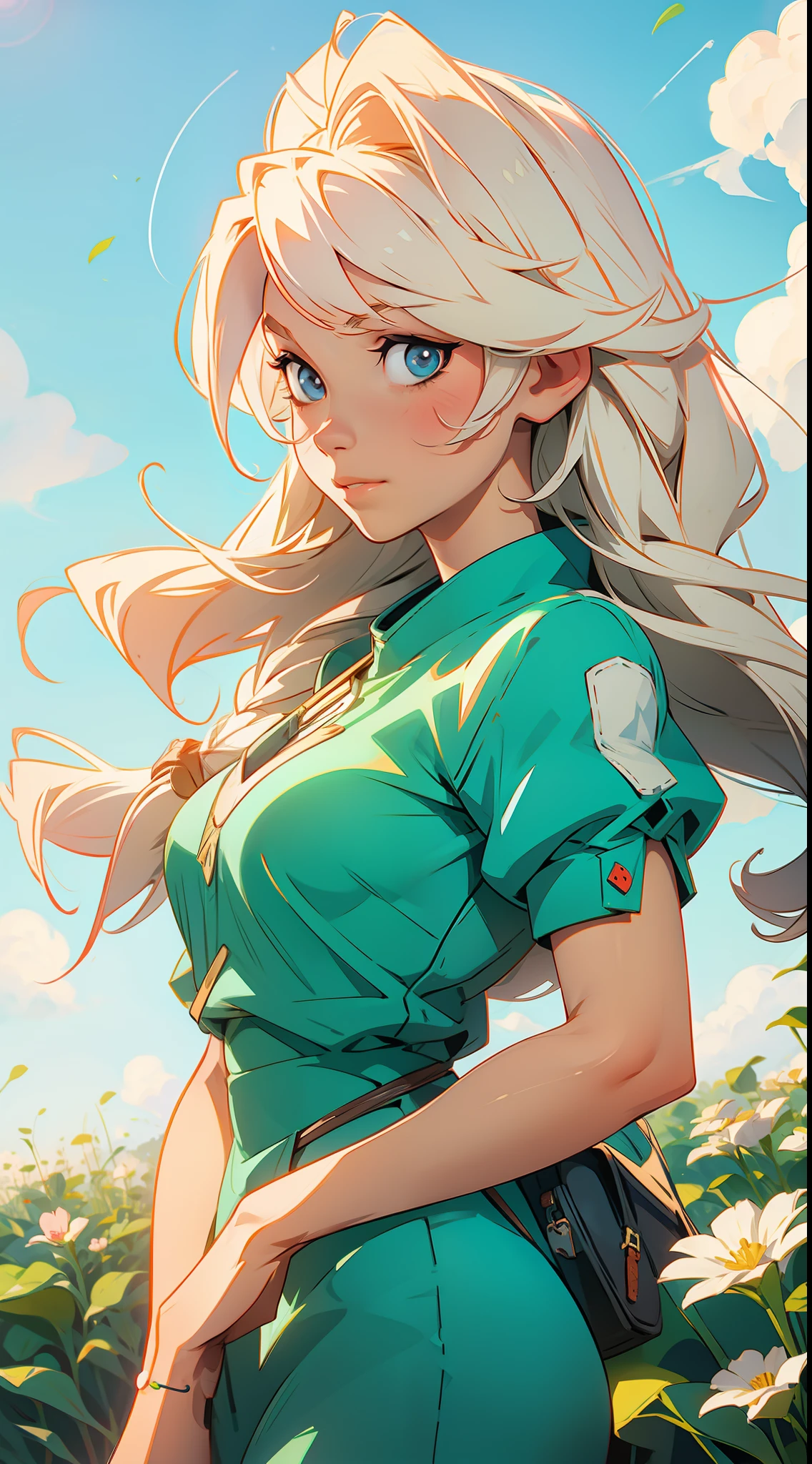a anime waifu farmer girl