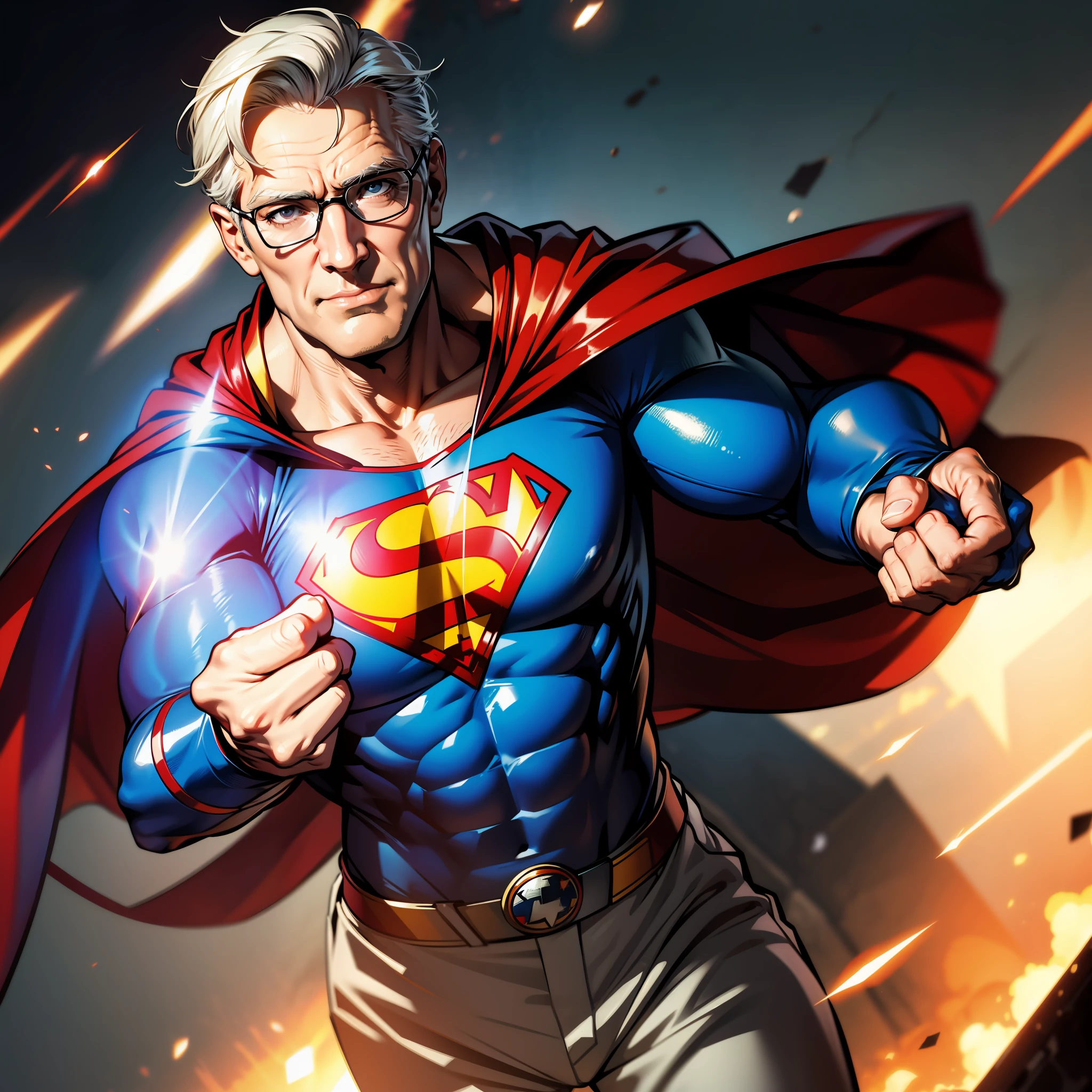 Elderly Superman, 80 years old