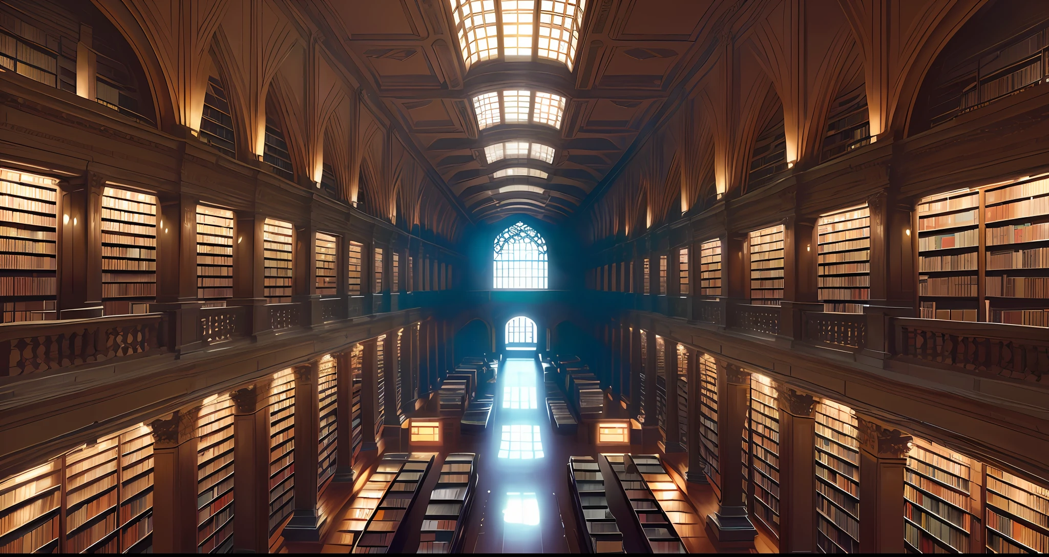 8k wallpaper, super clear, filled with books in dark room, infinite library, vast library, endless books, endless corridors and shelves, library interior, library interior background, eternal library, library interior, library books, library background, looking up, super wide lens, large perspective