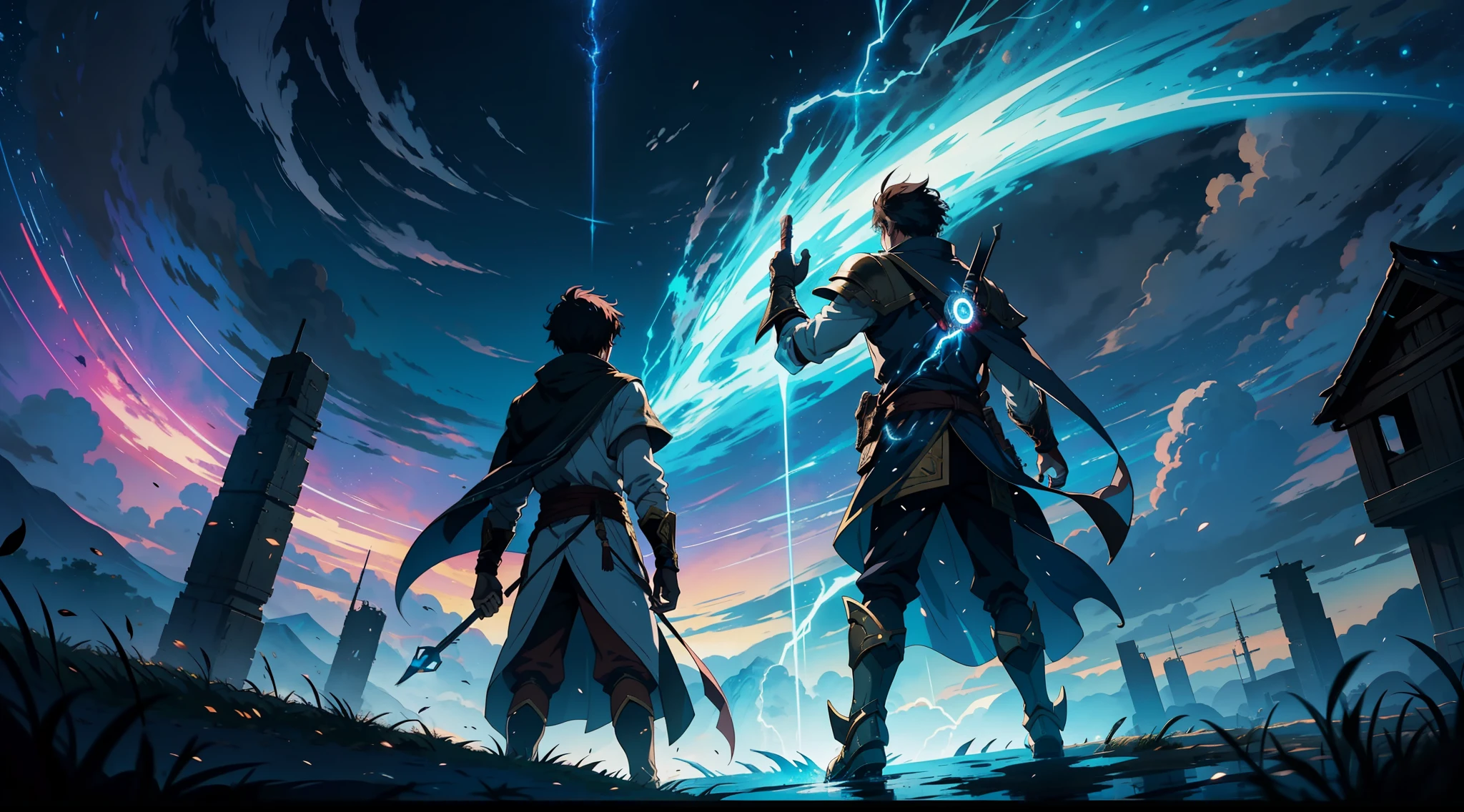 The anime begins with our protagonist, a young man with teleportation skills, discovering his power and learning to control it. He is a fearless warrior in search of adventures and challenges. The story unfolds in a fantasy world full of magical creatures and powerful beings. Throughout the plot, our hero faces powerful and dangerous enemies, but finds loyal allies who help him on his journey. Together, they face epic battles and challenges that test their skills and their courage. The anime's animation is stunning, with vibrant colors, detailed backdrops, and fluid movements. The visual effects are breathtaking, with bursts of energy, lightning and other manifestations of magical power. In the end, our hero becomes a legendary warrior, respected by all and feared by his enemies. He is the protector of his homeland, ready to fight any threat that arises. This epic anime is a thrilling adventure that keeps the viewer stuck until the end.