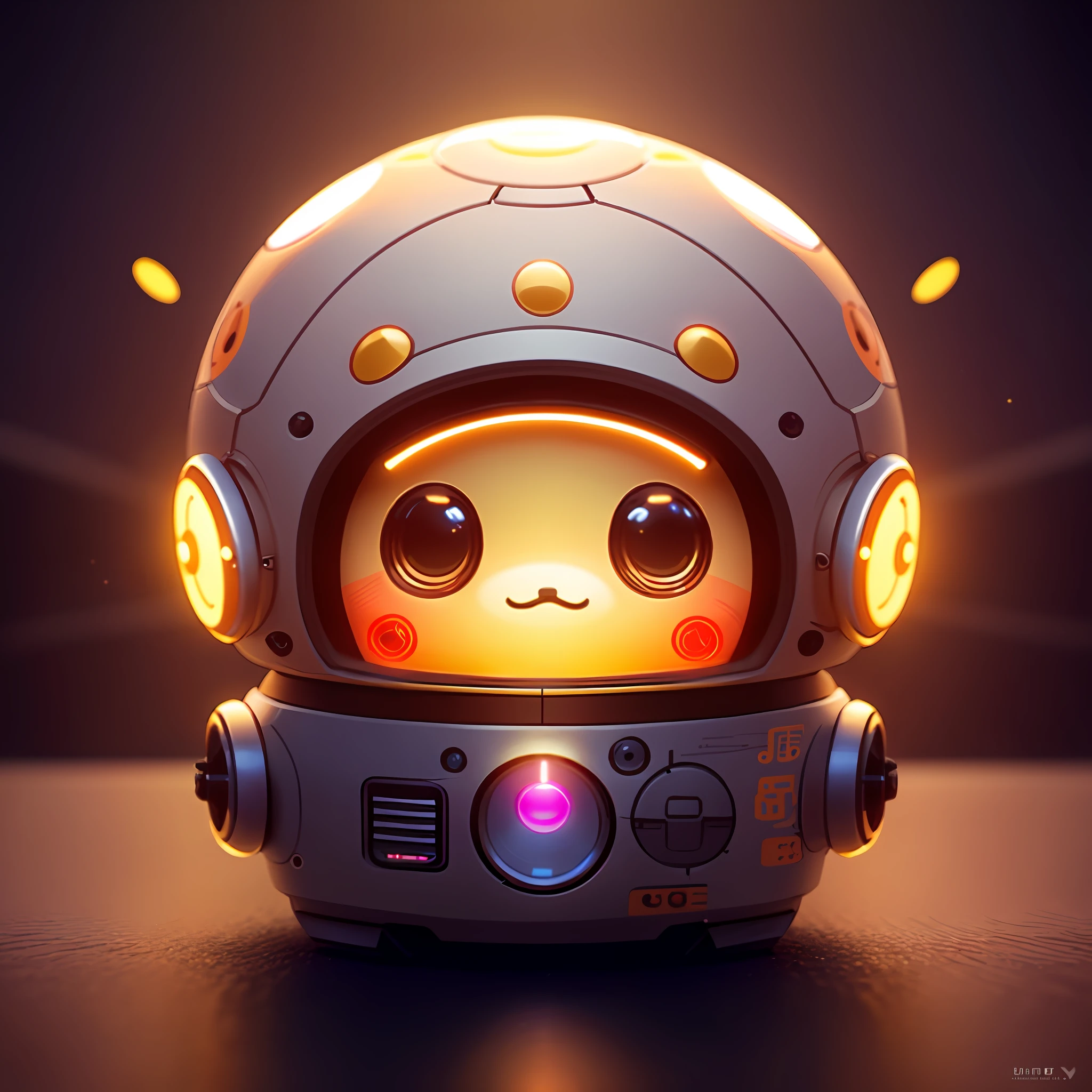 Very cute little robot, round and cute, flat animation style, hand drawn, with some musical elements, love music, on white stage background, simple colors, super detailed, super realistic, natural lighting, octane rendering, art station trend, sharp focus, studio photos, complex details, highly detailed