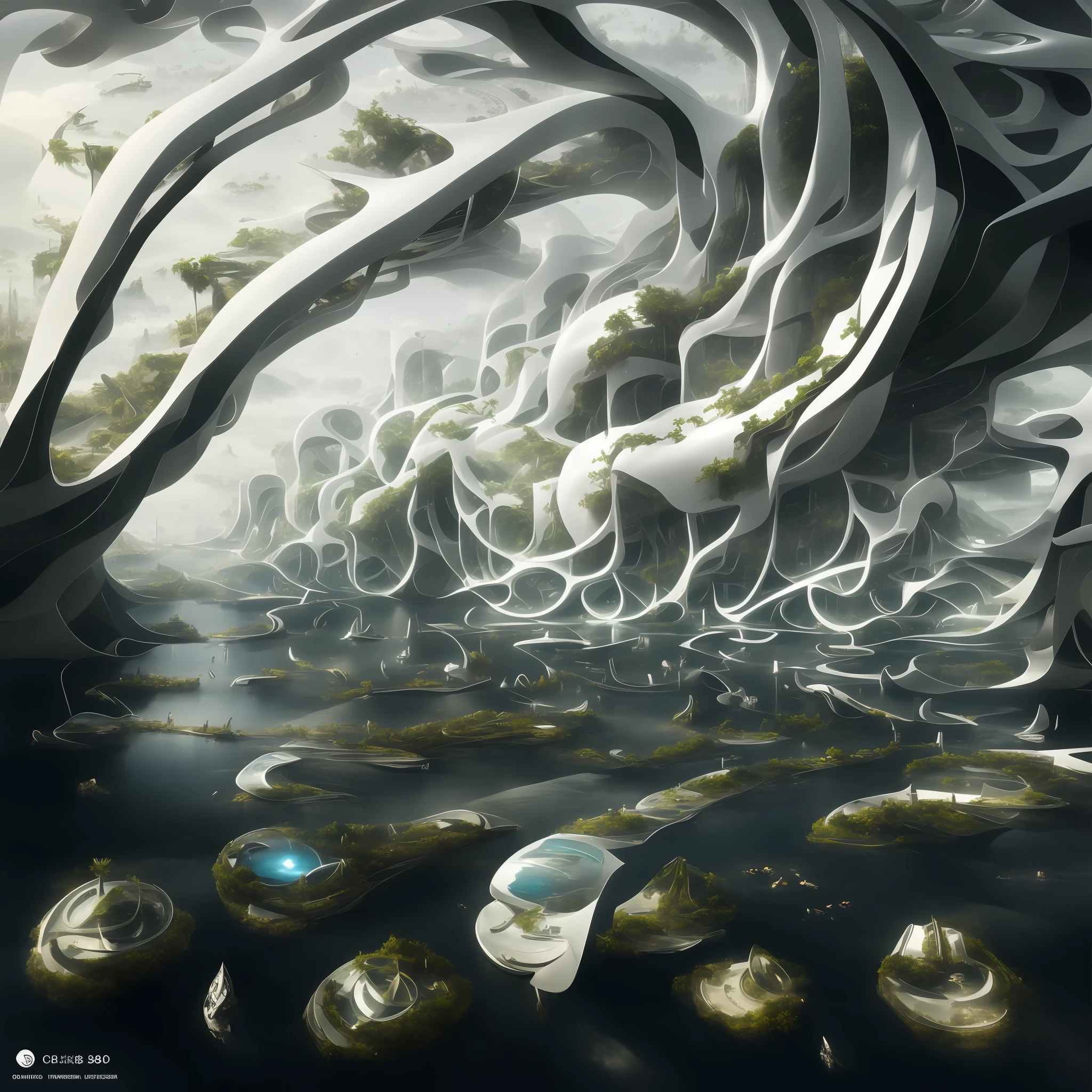 modern futuristic design large underwater city, futuristic underwater cityscape, a artificial waterfall and a pond with colorful flowers in the middle, nature meets underwater architecture, built inside ocean, realistic beehive architecture, organic underwater architecture, very close to real nature, breathtaking render,city with underwater forest , advanced civilization technology,stunning architecture, luxury architecture, realistic fantasy render, by Zha Shibiao, epic and stunning, architectural visualization, epic architecture, concept art. 8 k