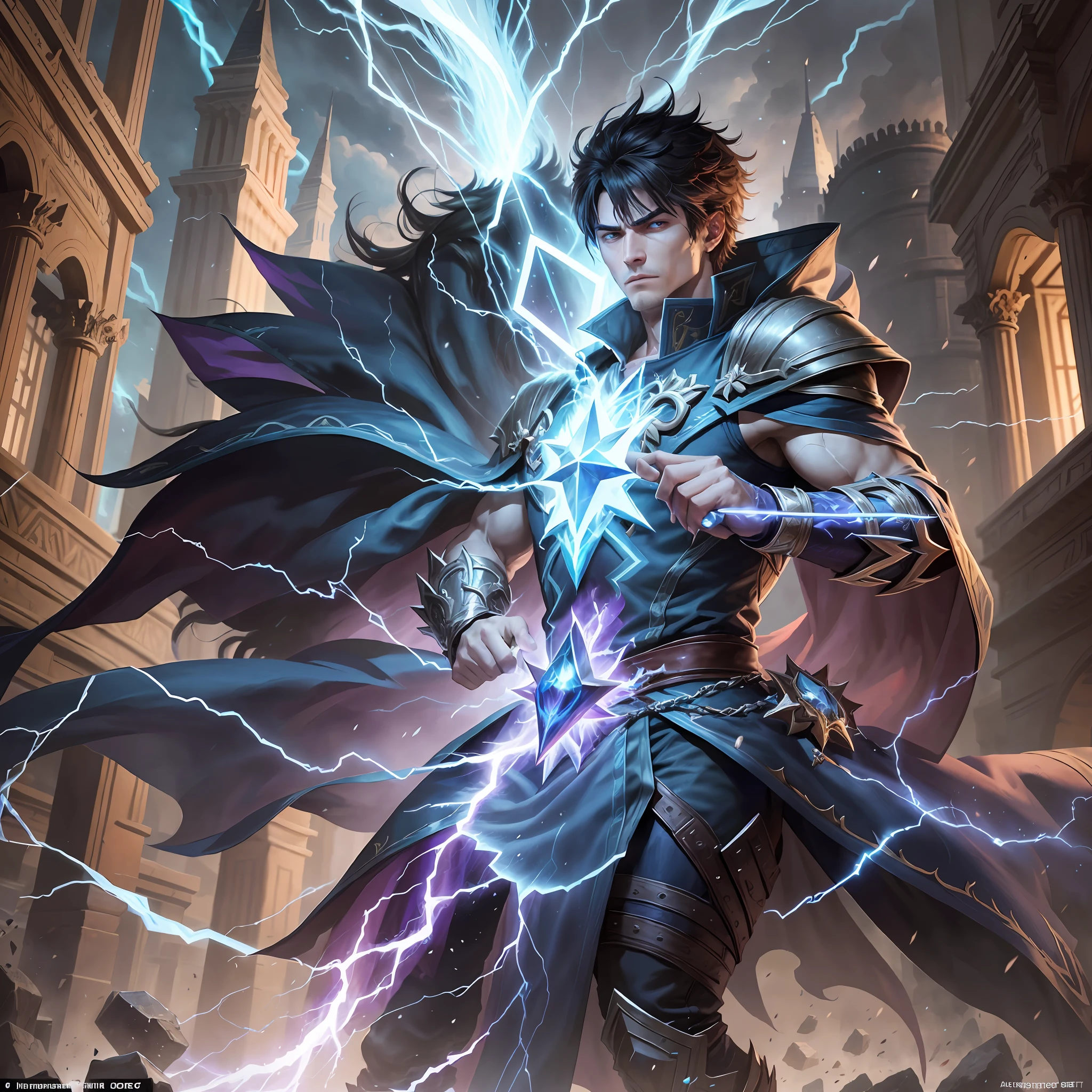 Arcanist of the Storms:
Specializations: Destruction and Alteration.

Initial abilities: Destruction, Alteration, Enchantment, Athletics, Conjuration, and Illusion.

Description: The Arcanist of Storms is a master of destructive magic and the manipulation of natural forces. He dominates the elements, launching lightning, fireballs, and ice blasts at his enemies. In addition, he has abilities in alteration to strengthen his body and resist attacks, and in enchantment to enhance his magical equipment.