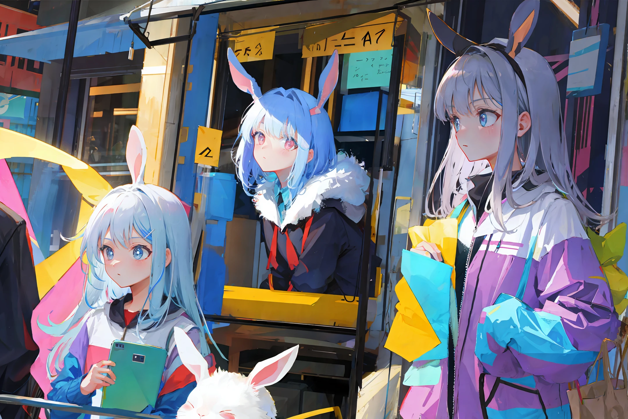 Rabbit teleporting between worlds