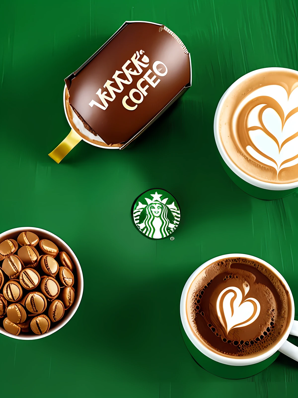 Logo of new product a coffee of starbucks and ferrero rocher that is called Mocca Rocher