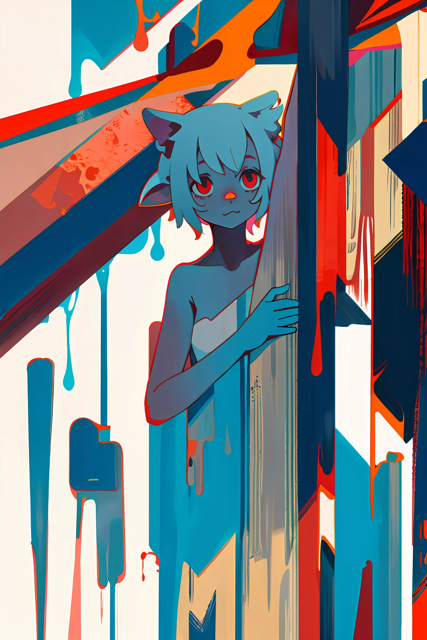 Naked dog girl