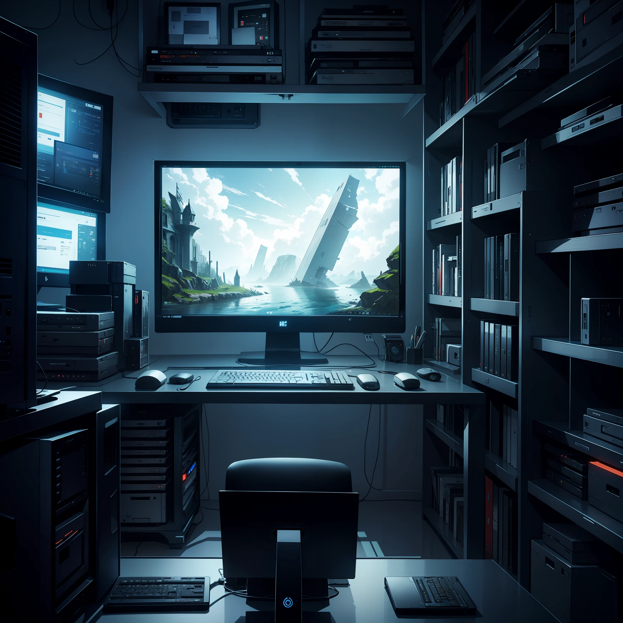 The computer display did not continue to send barrages