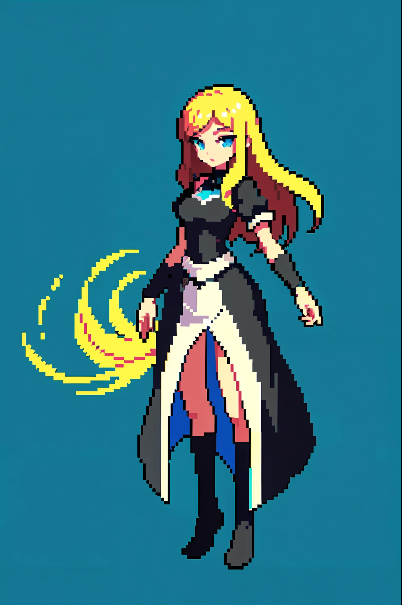 (masterpiece, top quality, best quality), pixel,pixel art,1girl,full body,