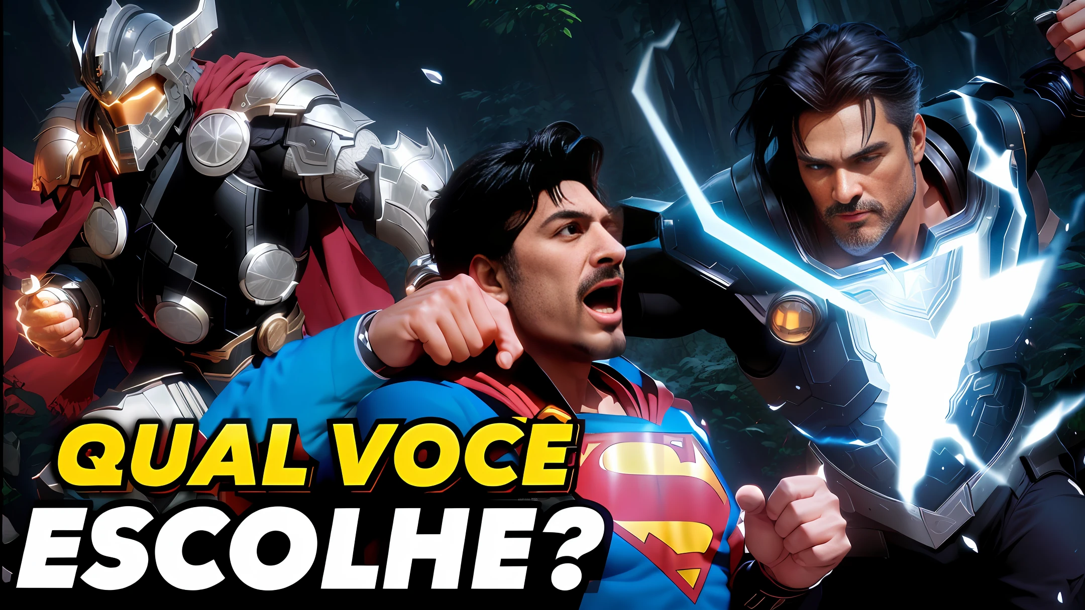 Superman vs Adão negro e thor,realismo ultra HD, detalhes de realismo,alta definição, imagem ultra realista, imagem HD, Full HD, Full definição, realismo, qualidade ultra realista, fotografia,foto profissional, 8K, cinematic lighting, photographic, Eastman Kodak Color Negative film 5251 50T shot on panavision super ps . no arms,light through the mist morning fog, highly detailed, photorealistic portrait, bright studio setting, studio lighting, crisp quality and light reflections, unreal engine 5 quality render, realistic face,naturals body figure on instagram, full body shot, telephoto lens, 50mm,portrait of Indian village woman at a gathering in the forests of Himachal Pradesh, Cinematic, Photoshoot, Shot on 25mm lens, Depth of Field, Tilt Blur, Shutter Speed 1/1000, F/22, White Balance, 32k, Super-Resolution, Pro Photo RGB, Half rear Lighting, Backlight, Dramatic Lighting, Incandescent, Soft Lighting, Volumetric, Conte-Jour, Global Illumination, Screen Space Global Illumination, Scattering, Shadows, Rough, Shimmering, Lumen Reflections, Screen Space Reflections, Diffraction Grading, Chromatic Aberration, GB Displacement, Scan Lines, Ambient Occlusion, Anti-Aliasing, FKAA, TXAA, RTX, SSAO, OpenGL-Shader’s, Post Processing, Post-Production, Cell Shading, Tone Mapping, CGI, VFX, SFX, insanely detailed and intricate, hyper maximalist, elegant, dynamic pose, photography, volumetric, ultra-detailed, intricate details, super detailed, ambient –uplight –v 4 –q 2 --auto --s2