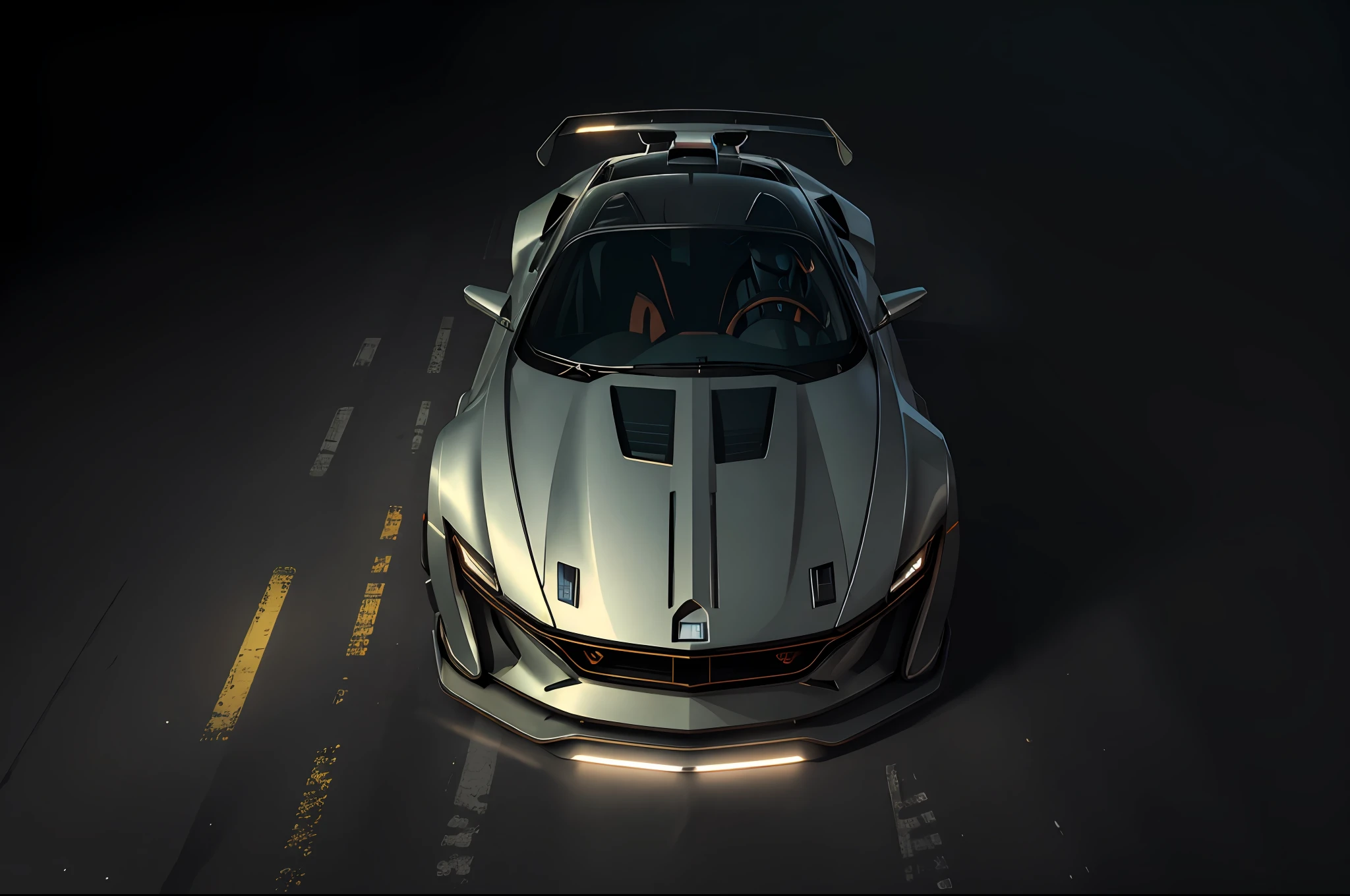 ((Best Quality)), ((Masterpiece)), (Very Detailed: 1.3), Rendering 8K, Futuristic, ((Top View)) (There is a Car Speeding on the Road) Concept Art such as Ernest Khalimov, Unreal Engine Trends, 2020 Video Game Screenshots, Car Trading Games, Game CG, Unreal Engine 5 Trends, Unreal 6 Breathtaking Detail, Ray Tracing On, Video Game Screenshots, Syd Mead and Raphael Lacoste, Unreal Engine'