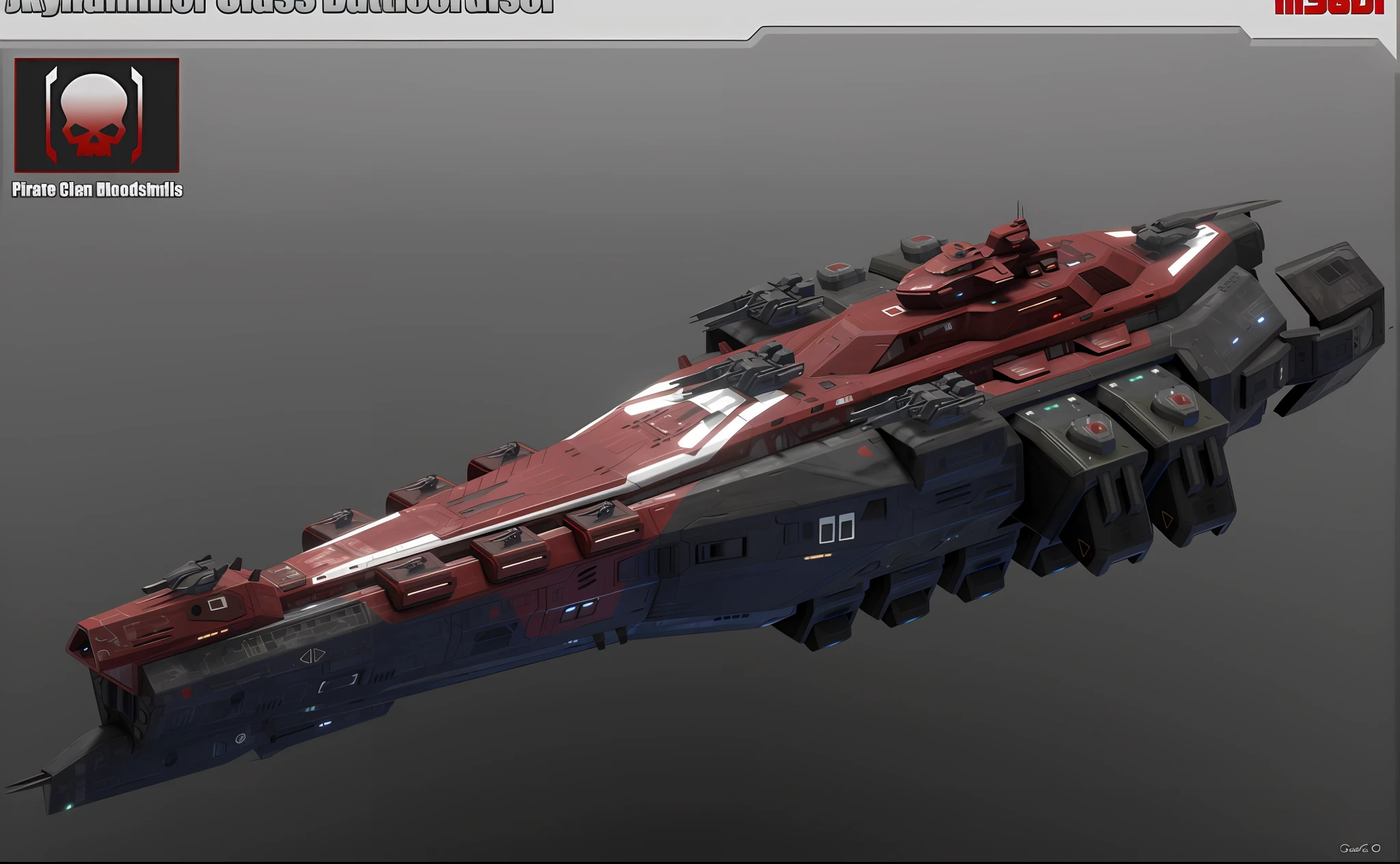 a close up of a red and black spaceship with a gray background, detailed spaceship, redshift render, red shift render, sci-fi highly detailed, scifi spaceship, mega highly detailed, rendered in redshift, high detail render, super scale rendered, detailed crash space ship, 3 d render n - 9, hd render, high resolution ultradetailed