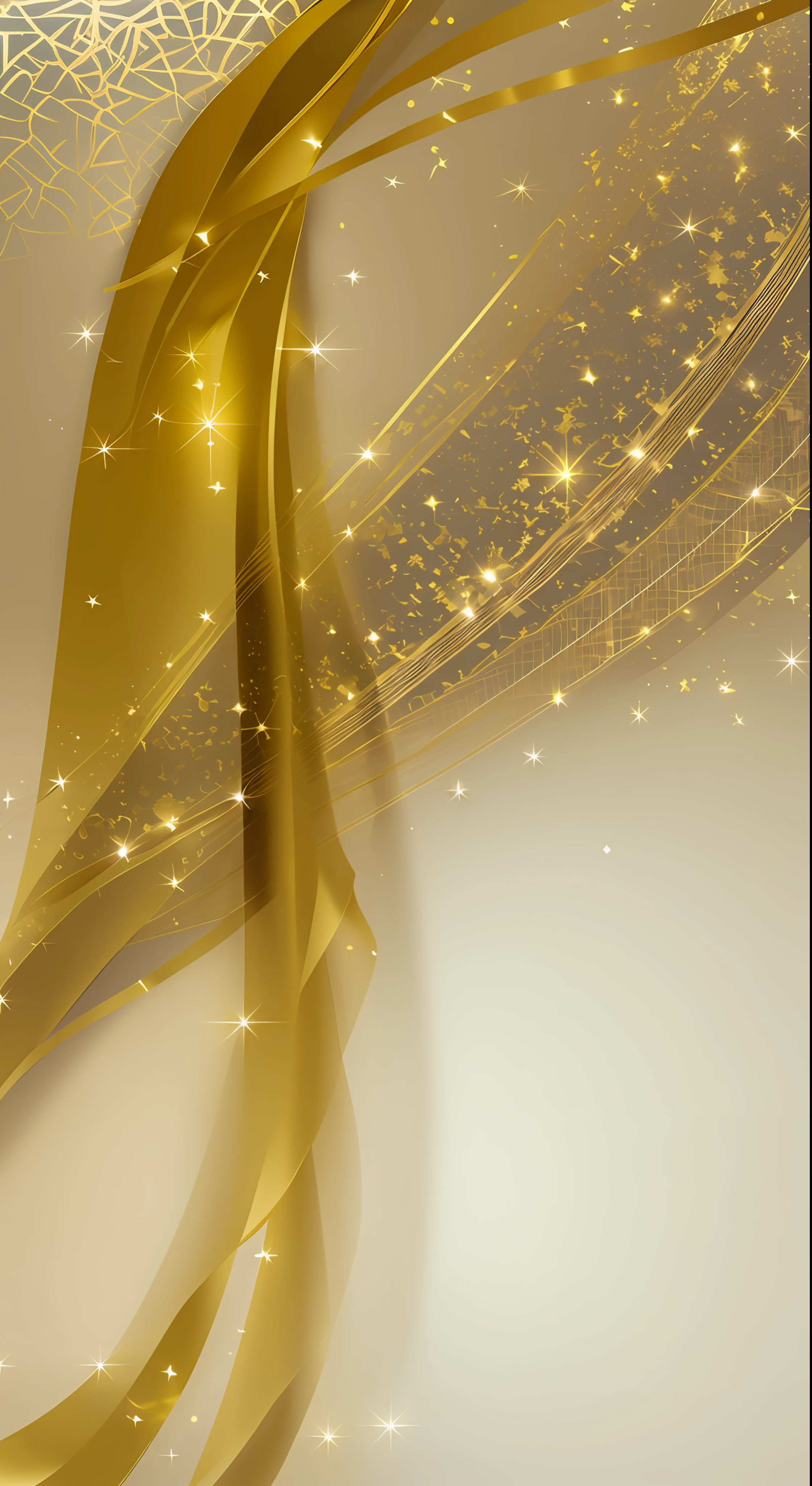 There is a picture of shiny gold and white background, flowing golden scarf, golden ethereal light, glowing golden halo, golden and black silk, golden and black ribbon, soft blur and light, draped in silky gold, relaxed. gold gradient background, golden ribbon, golden fabric background, golden halo, gold gradient background, blur and dreamy illustration, ethereal background, soft blur, golden smooth material,