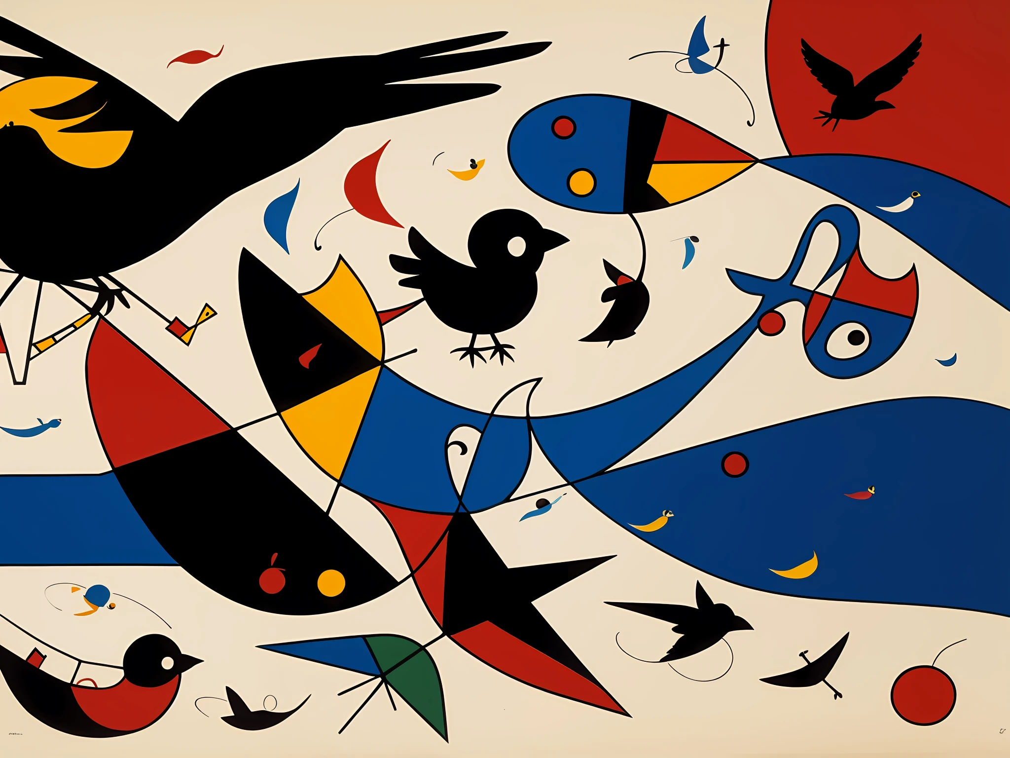 bird of freedom, in the art of joan miro