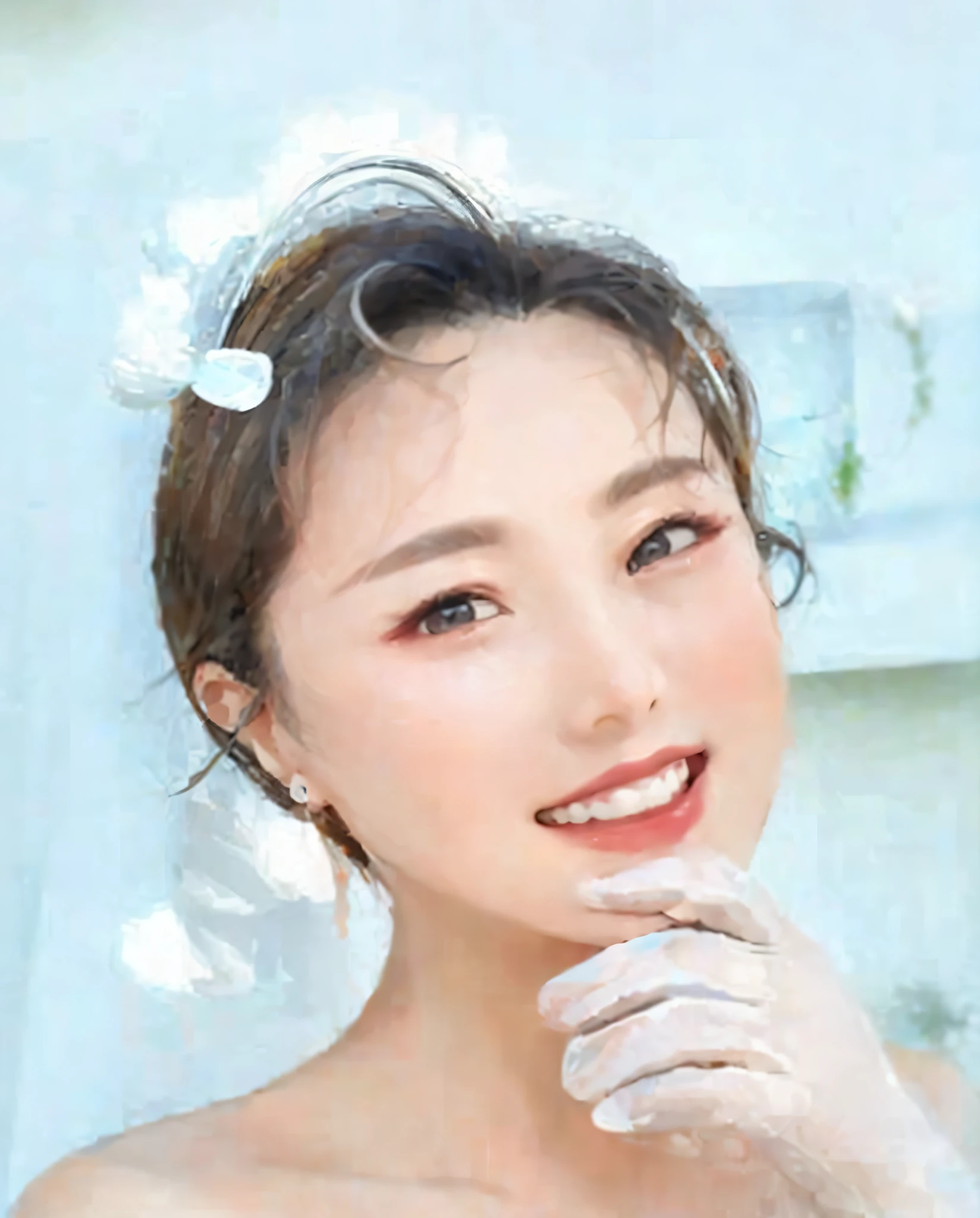 (Character Close-up, Guviz style art, White-haired woman with white mask, Mystic+:1.2, Detail+, HD):1.5, Pixiv website, artwork, Artistic conception antique, Epic, Amazing +:1.3, Guviz, Splendor: +.2, Divine Beast +:.3, Yang J, Fan Qi, Wu Zhun Shifan