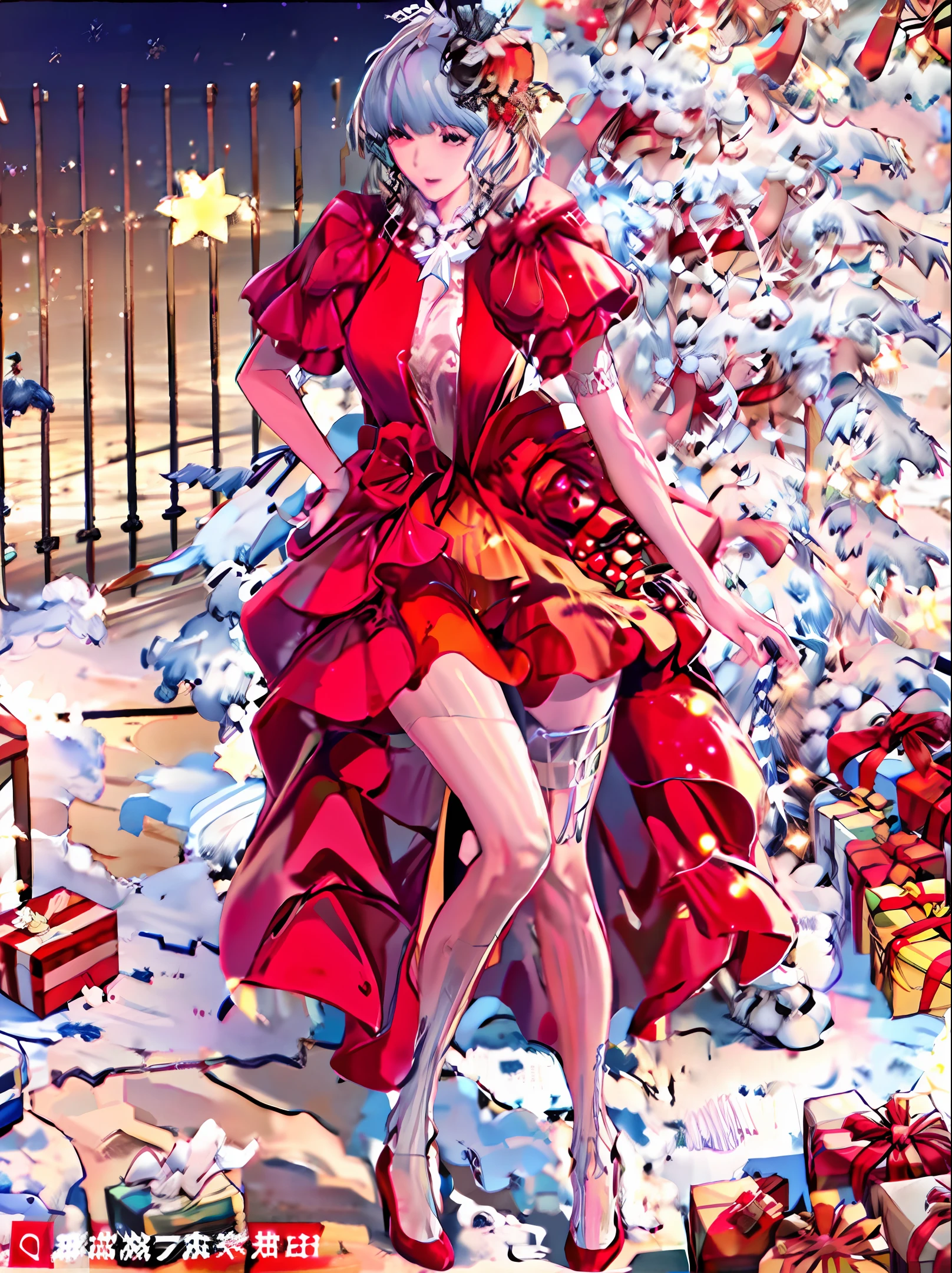 Lori, thin legs, Christmas