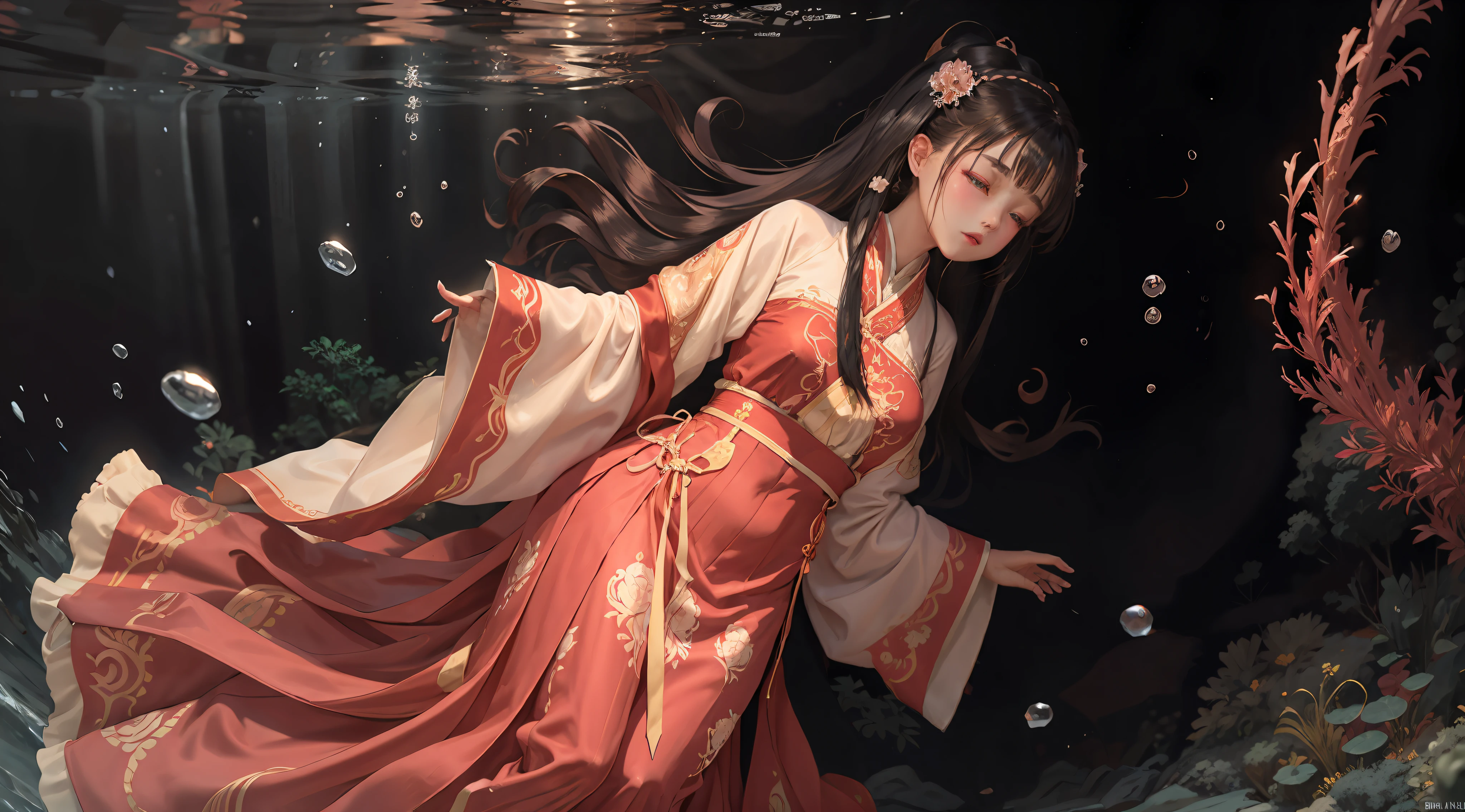 sleeve,(hanfu sleeve),large sleeve,white sleeve