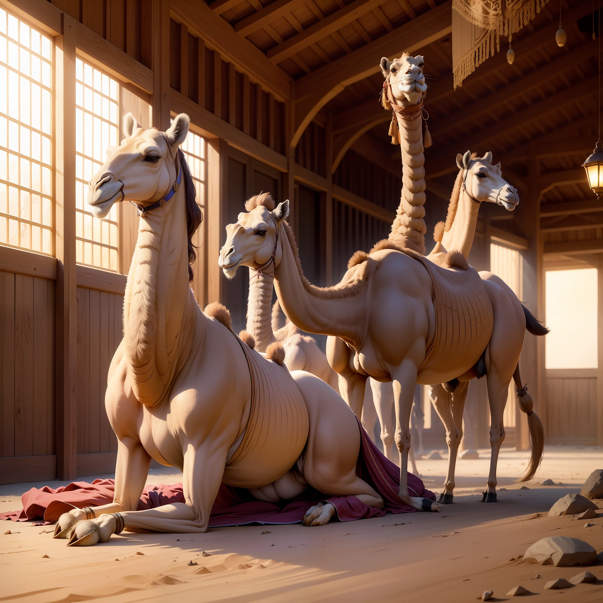 there are two camels sitting on the ground in a zoo, camel, camels, picture taken in zoo, wretched camel, taken in zoo, #cameldeath, real picture taken in zoo, photo shot, relaxing after a hard day, animals mating, long necks, arabian, male emaciated, beautiful lady, long neck, very silly looking, amazing beauty