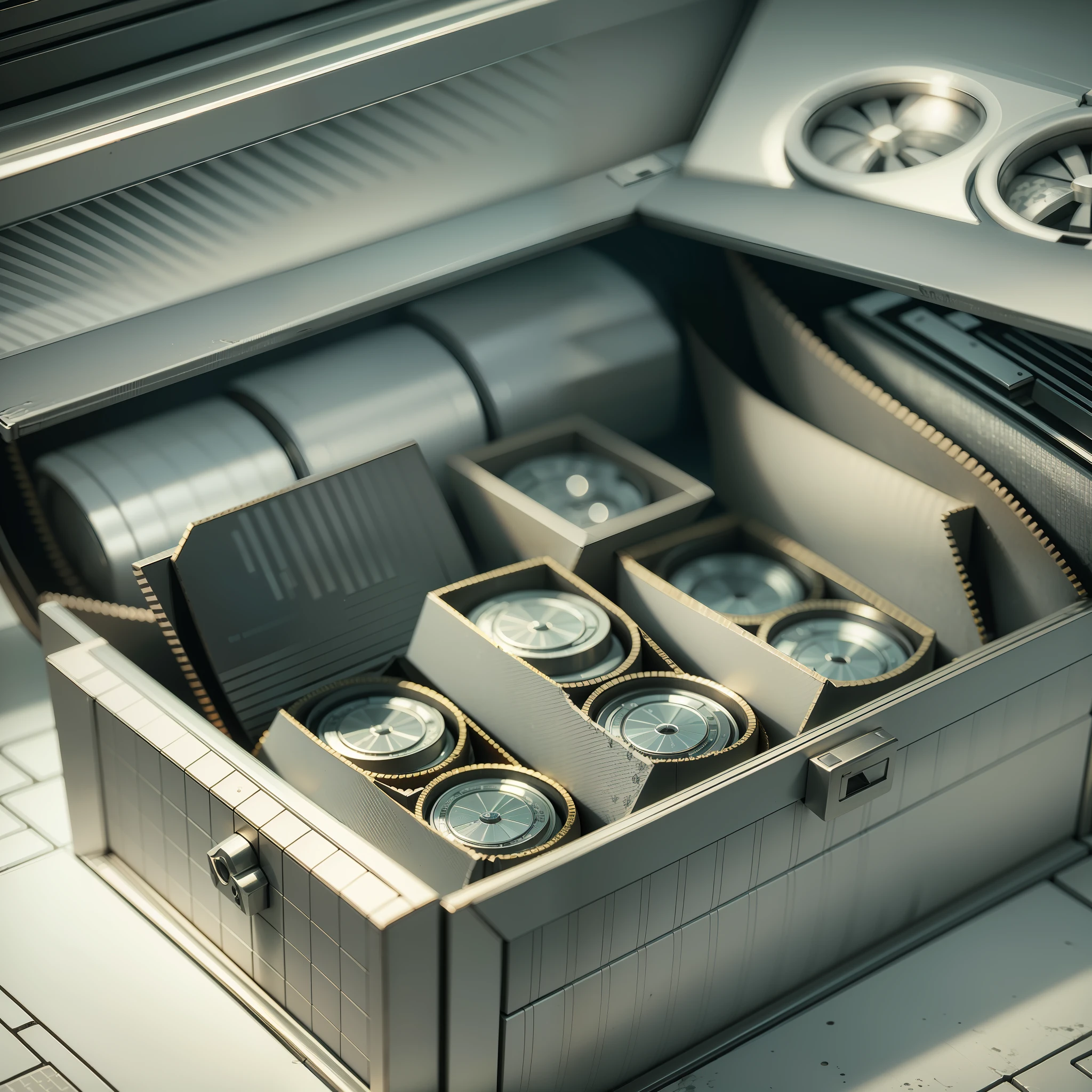 A lot of cash, Bank vault security, Public safety, blind box toy style, high detail, ray tracing, stereogram, three sided view, 8k, (high details), (high quality), masterpiece, ccurate, (best quality), ccurate, retina, best quality --auto --s2