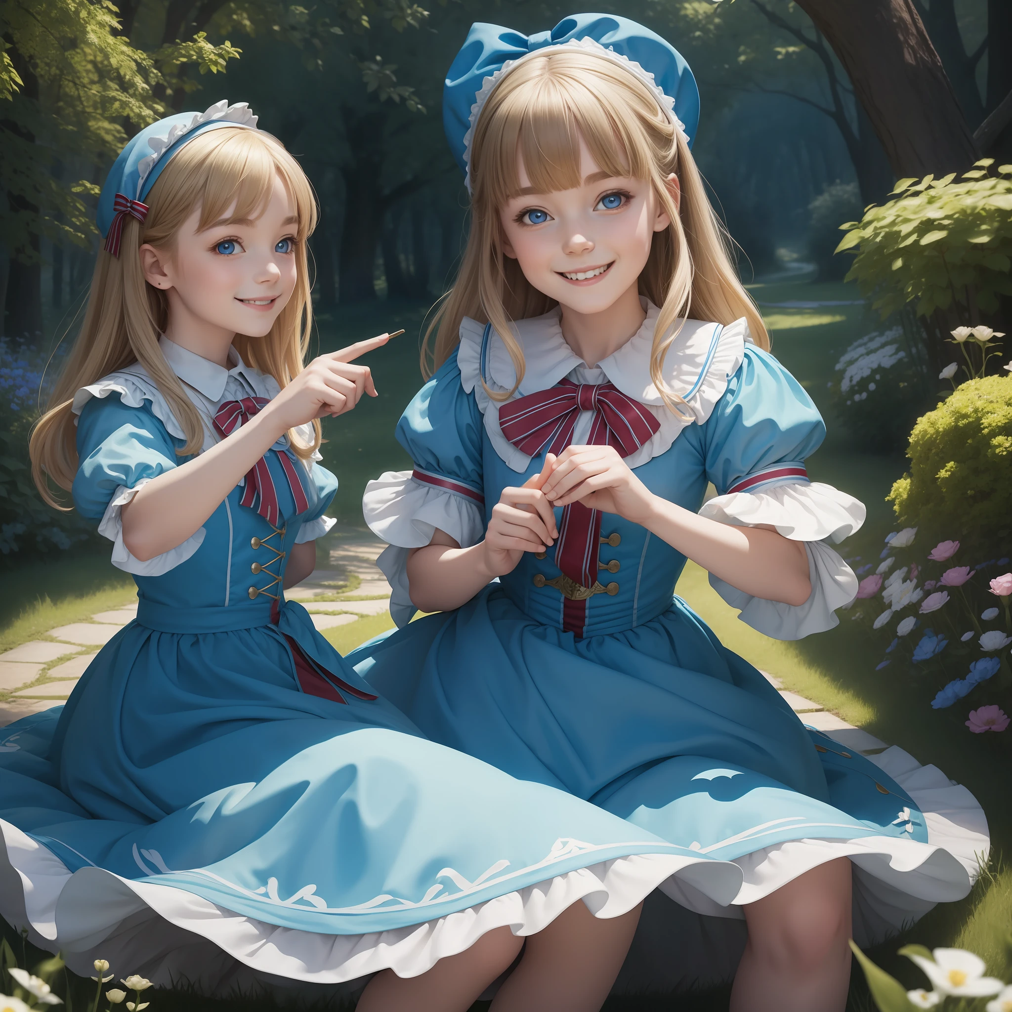 (Masterpiece) 8K resolution, Alice in Wonderland, kind smile,