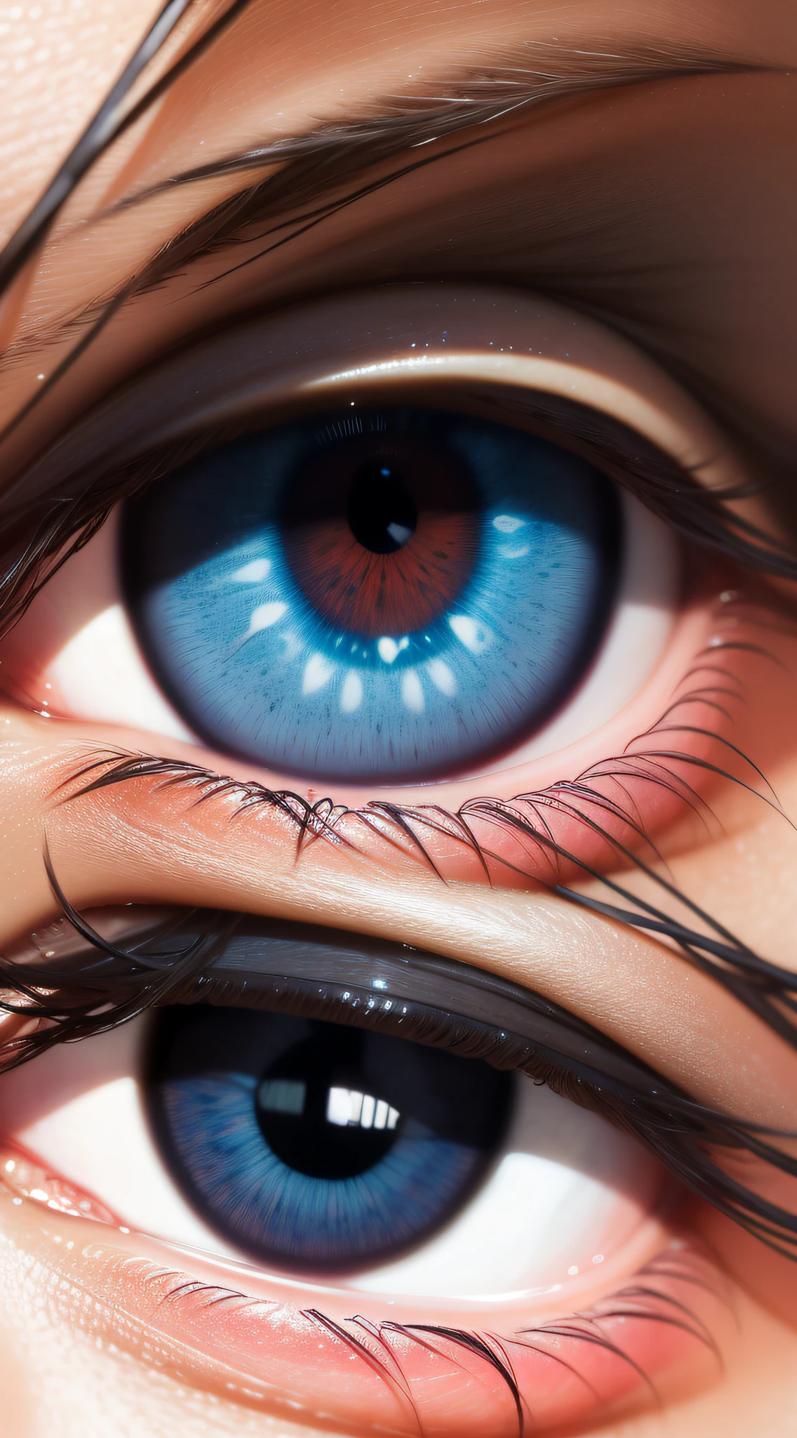 Close-up of the eyes, HD, partial
