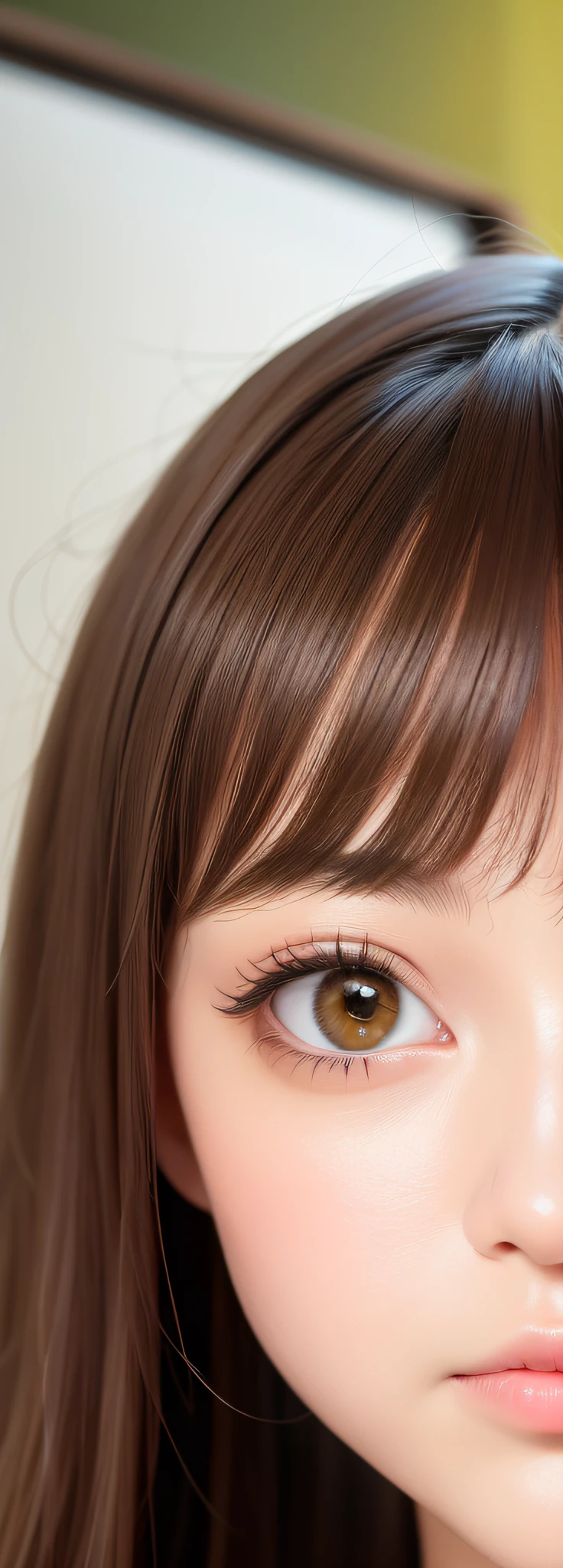 Best quality, masterpiece, (fidelity: 1.2), 1 girl, brown hair, brown eyes, front view, detailed face, beautiful eyes