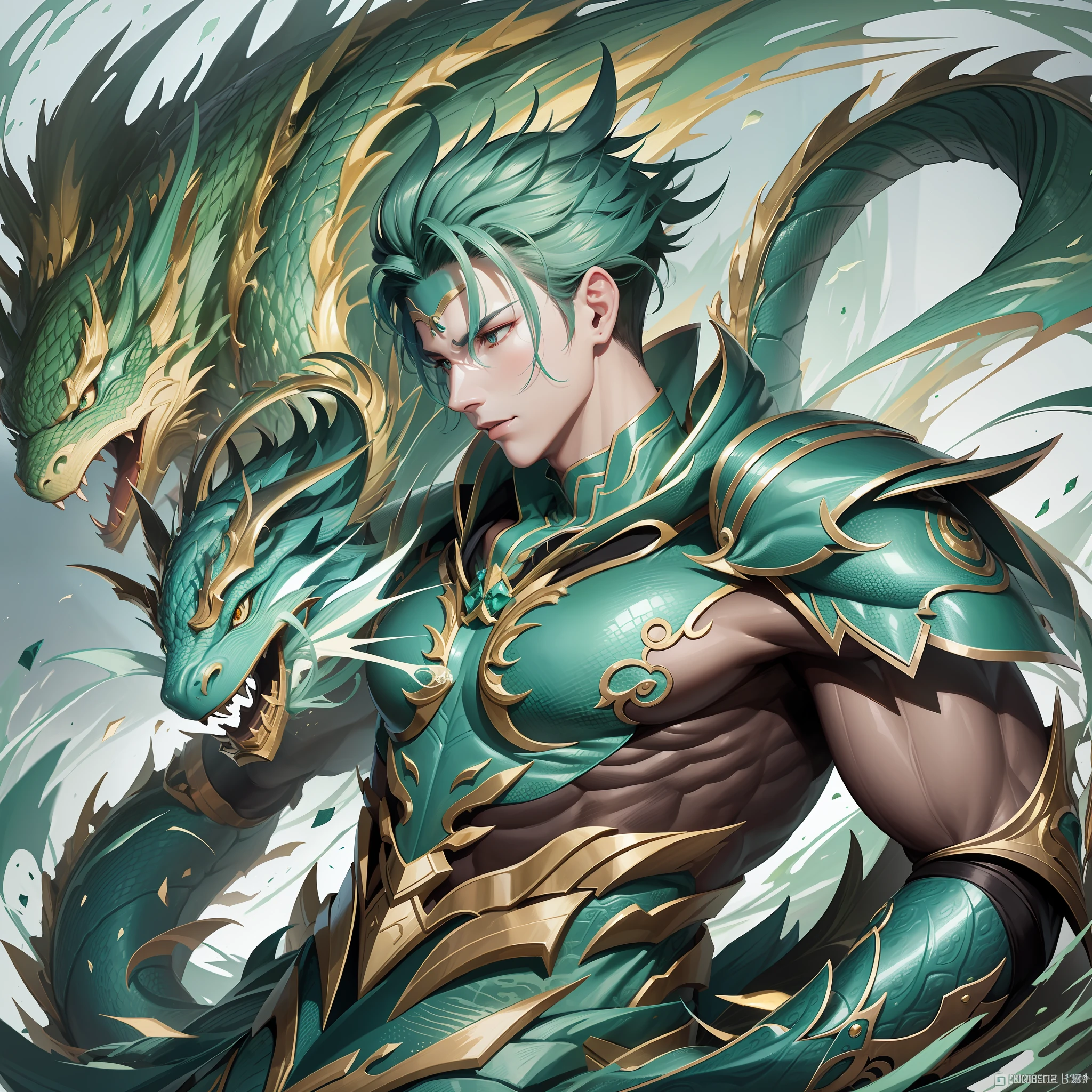 One of the four mythical beasts in traditional Chinese culture, the green dragon is a mythical beast symbolizing oriental orientation and spring, and is usually depicted as a dragon with cyan dragon scales with sharp claws and fangs. As a designer, you can start designing Qinglong from the following aspects:

Form design: Consider the overall shape of the green dragon, including body shape, head features, scale armor texture, etc., and try to highlight its mystery, majesty and sense of power.

Color matching: Qinglong is usually cyan or green, you can consider adding other color matching to the design, such as gold, red, etc., to increase the layering of the design.

Material selection: In the design of Qinglong, material selection is also very important, you can choose metal, plaster and other materials to express the texture and appearance of Qinglong.

Moral expression: The green dragon symbolizes strength, justice and auspicious meanings in Chinese culture, and you can express these meanings in your design to enhance the cultural connotation of your design.