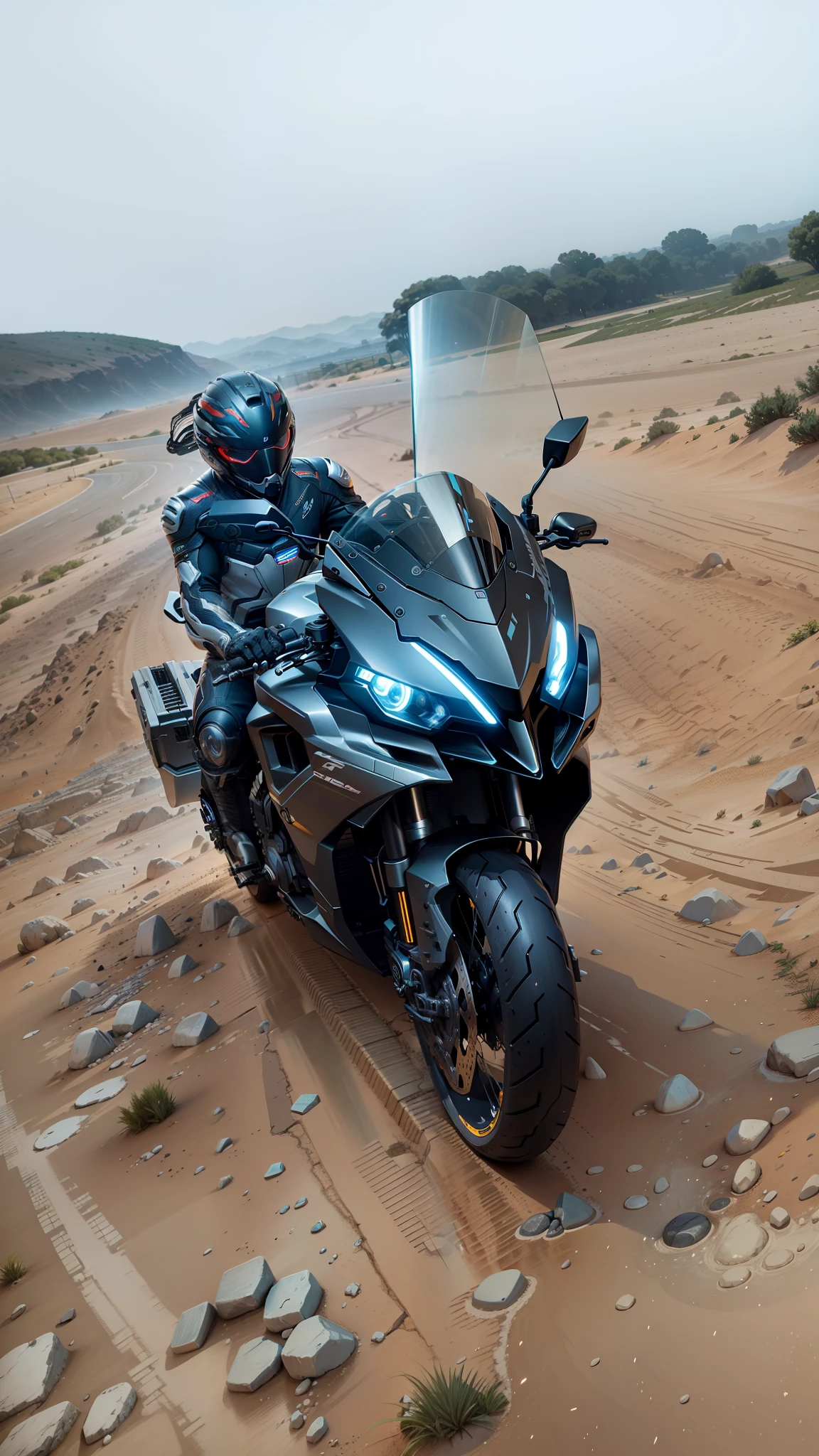 Cybertech mechanical motorcycle,Nousr, biomechanics,surreal, steel, intricate design, crazy detail, fine detail, extremely clear lines, cinematic lighting, photo realism, detailed masterpiece