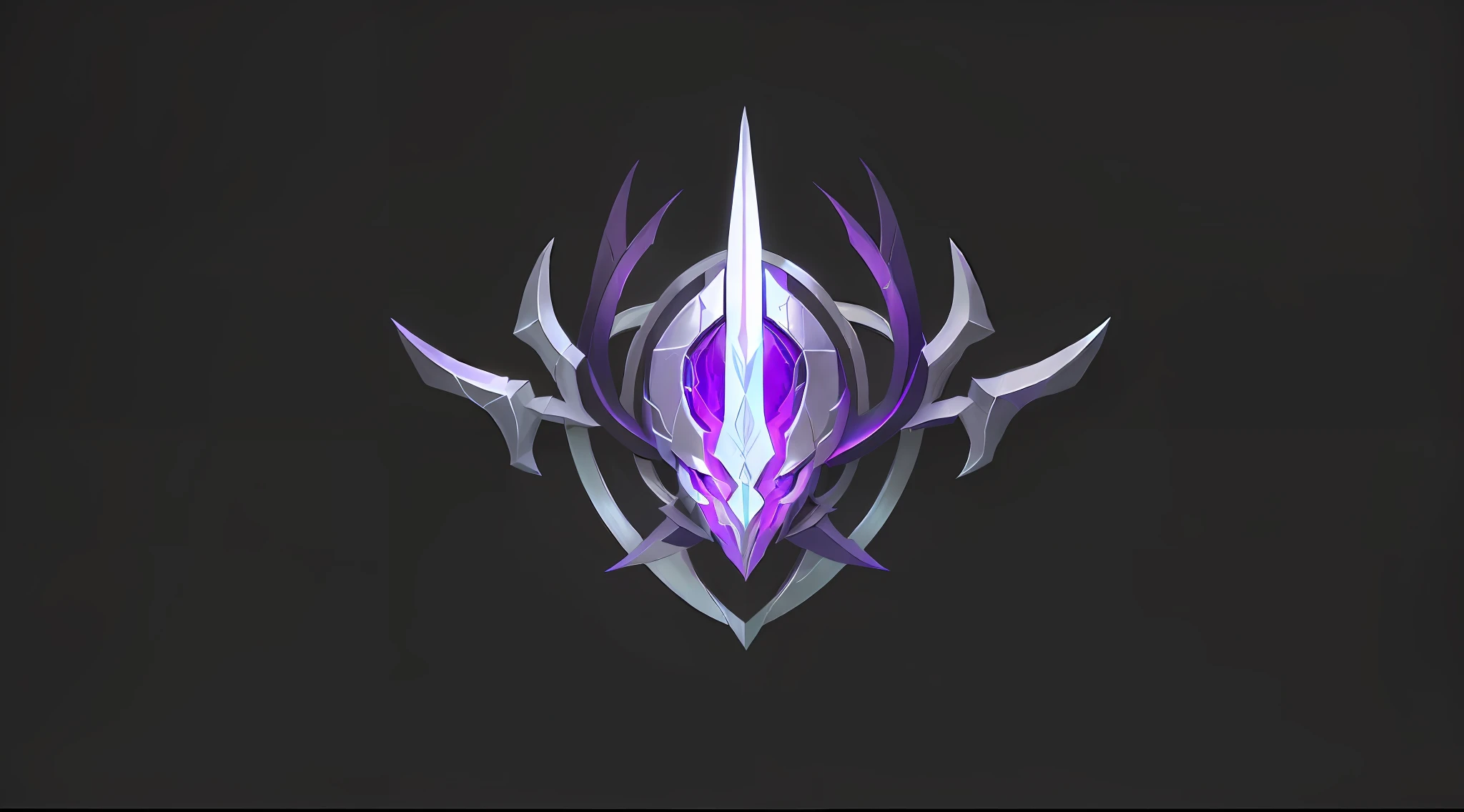 mm41 Game Icons (((by Alex Grey)), mask, artstation, unreal, vray,, purple glowing core in armor, sword, mystery art style, symmetry concept art, heartstone original art style, League of Legends arcane, game icon stylization, League of Legends style, drawn in arcane style, League of Legends nocturne, League of Legends art style