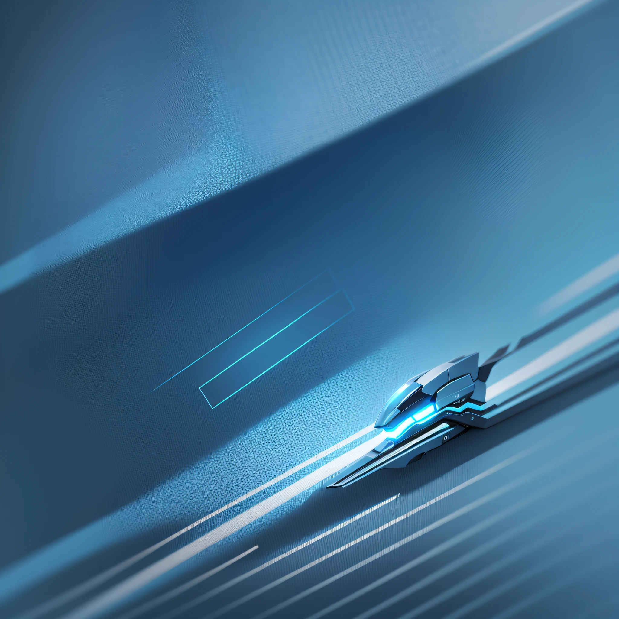 Tech style, blue, robot, line, minimalist background, brilliant light effects --auto --s2