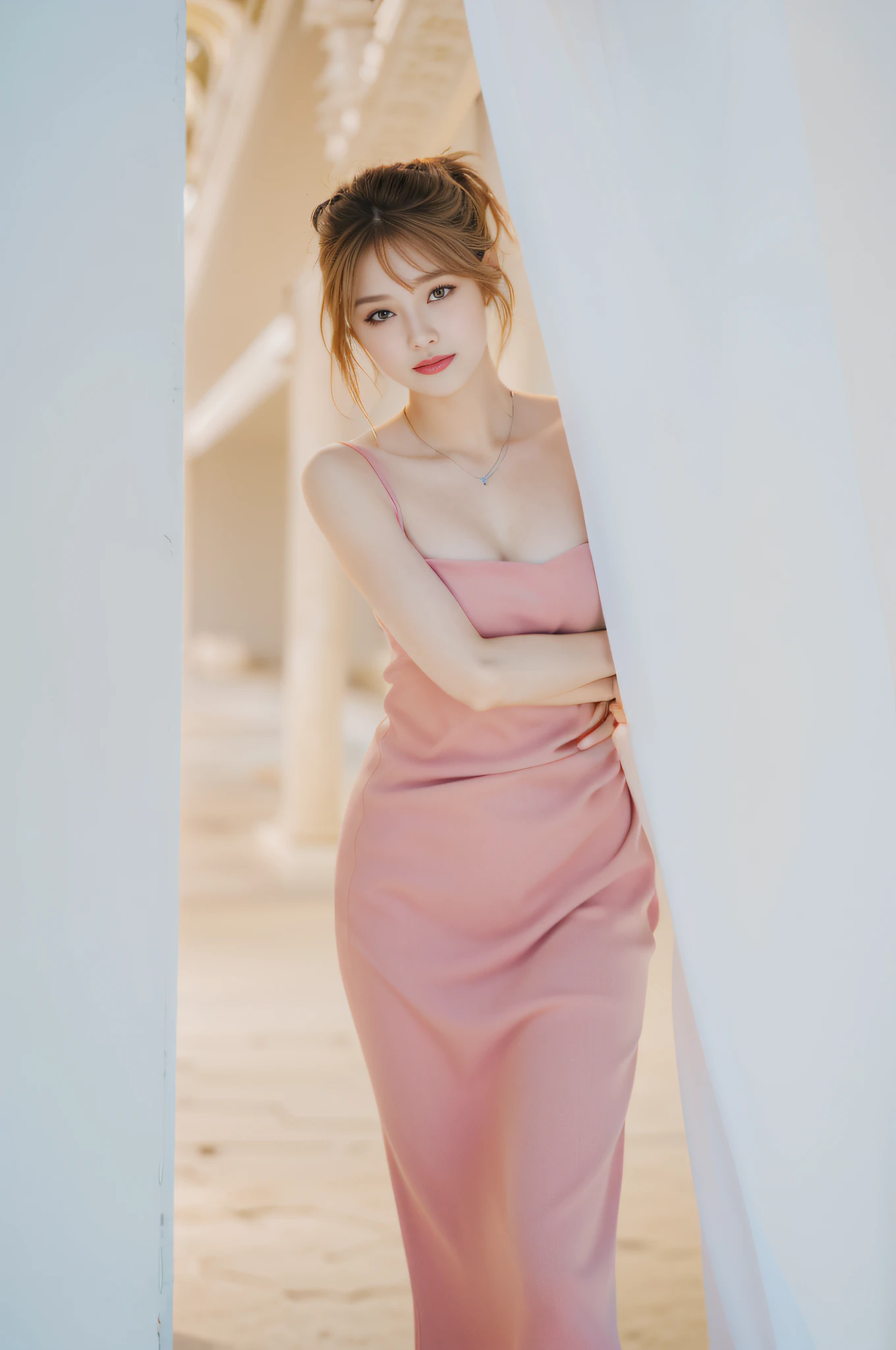 (8K, best quality:1.2), (masterpiece:1.37), (photo, photorealistic:1.37), (ultrahigh-res), half body, walking pose, shot from front, slow motion, female paladin wearing the full body, (light silver armour:1.2),(ornately decorated armor), (insanely detailed, bloom:1.5), (highest quality, Alessandro Casagrande, Greg Rutkowski, Sally Mann, concept art, 4k), (analog:1.2), (high sharpness), (detailed pupils:1.1), detailed face and eyes, Masterpiece, best quality, (highly detailed photo:1.1), (long blonde Hair, ponytail,ecstatic:1.1), (young woman:1.1), sharp, (perfect body:1.1), realistic, real shadow, 3d, (temple background:1.2), arms crossed over the chest
photographed by Canan EOS R6, 135mm, 1/1250s, f/2.8, ISO 400