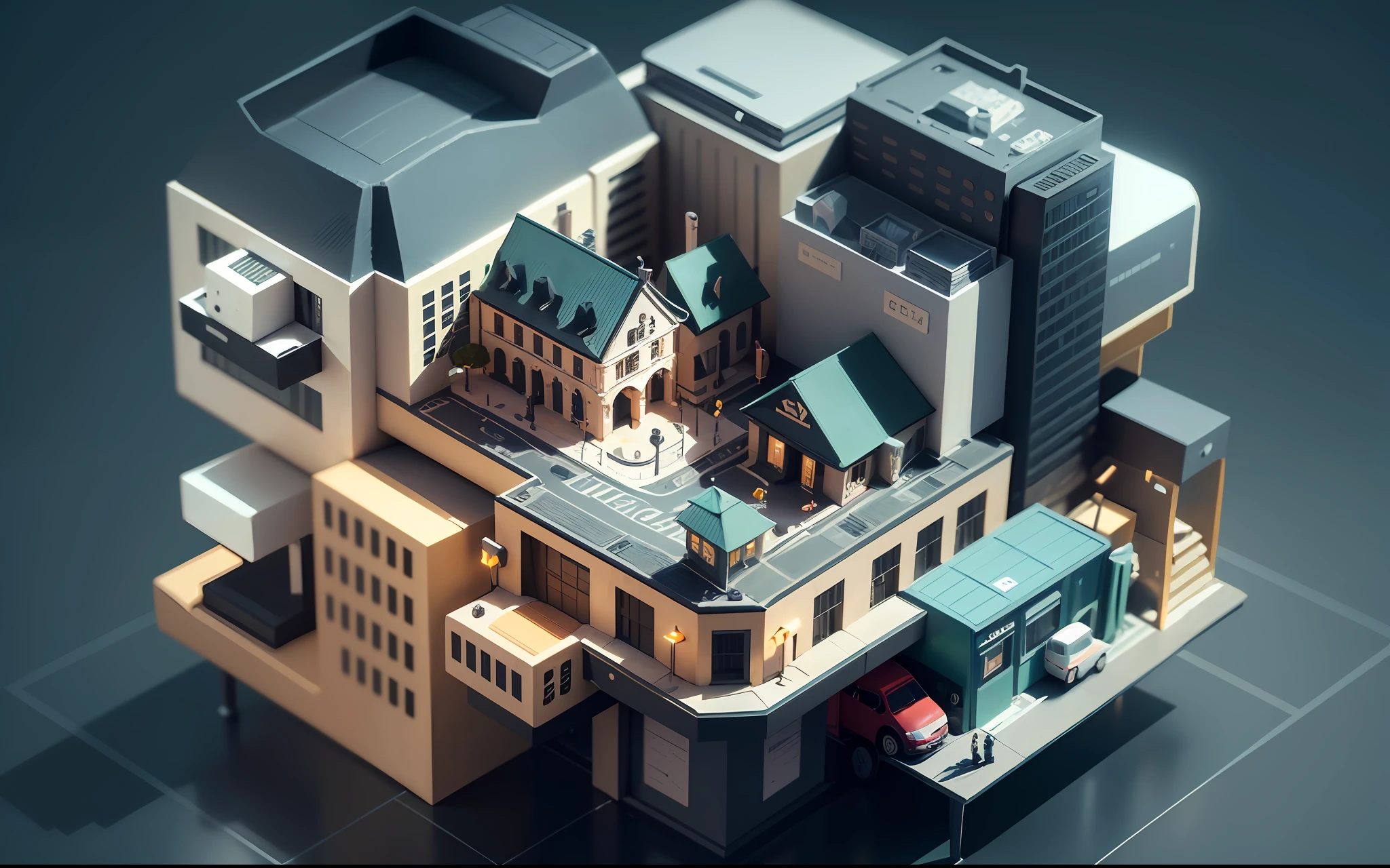 Capital management, consumer services, intelligent technology, cash management, consumption management, management efficiency, security, blind box toy style, high detail, ray tracing, stereogram, three sided view, from above, 8k, (high details), (high quality), masterpiece, ccurate, (best quality), ccurate, retina, best quality